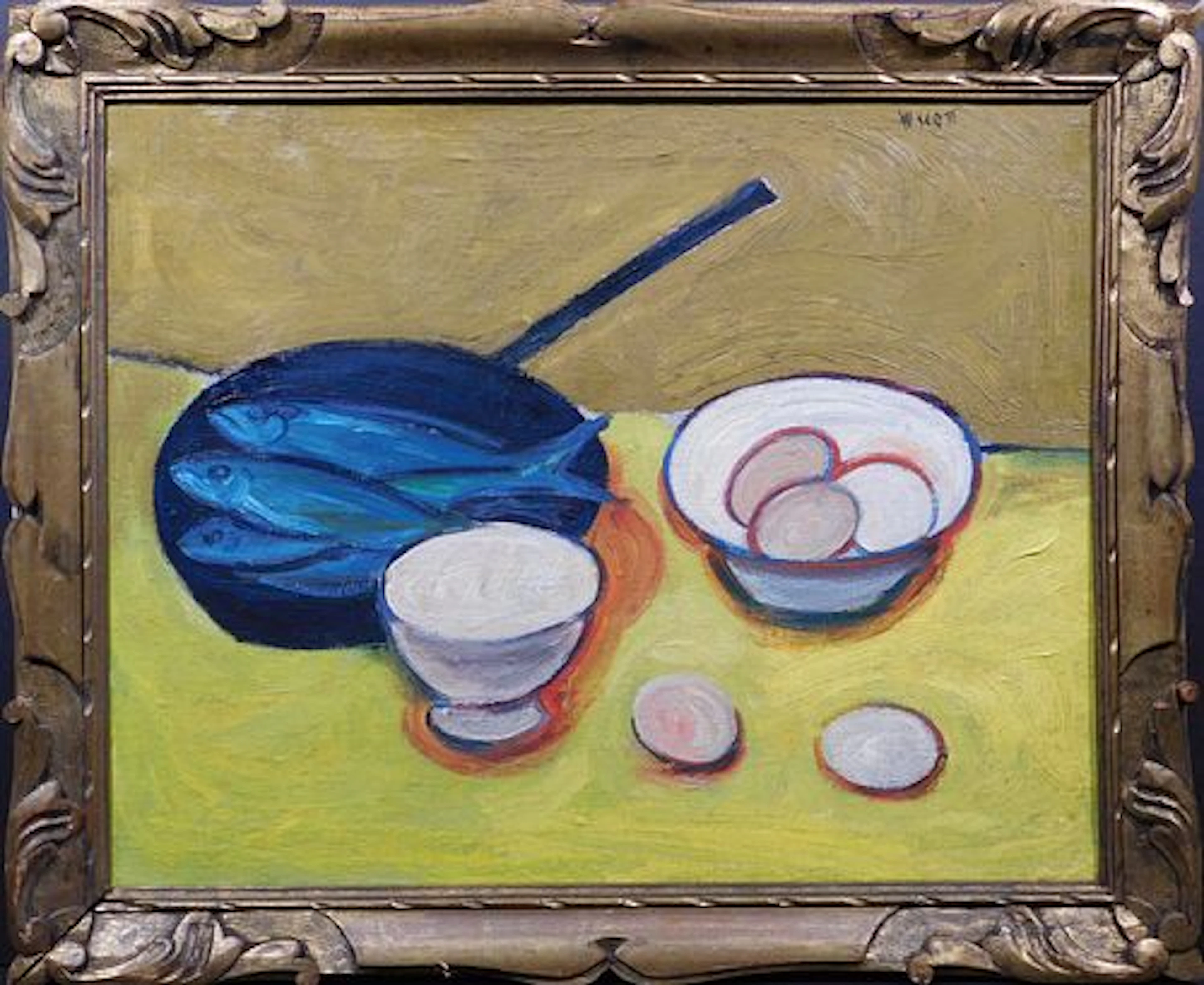 William Scott Attributed: Frying Pan Still Life