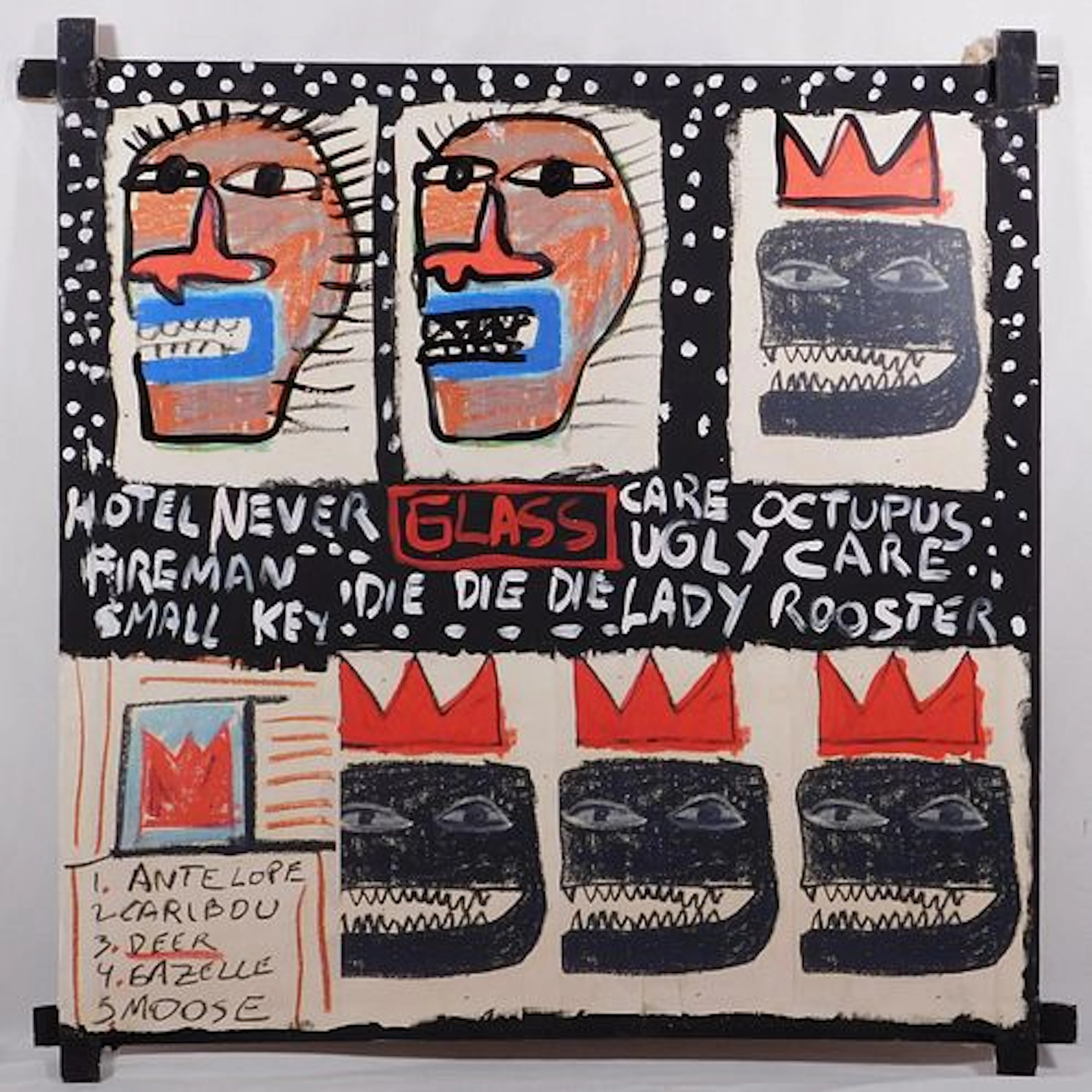 Jean-Michel Basquiat, Attributed: Hotel Never