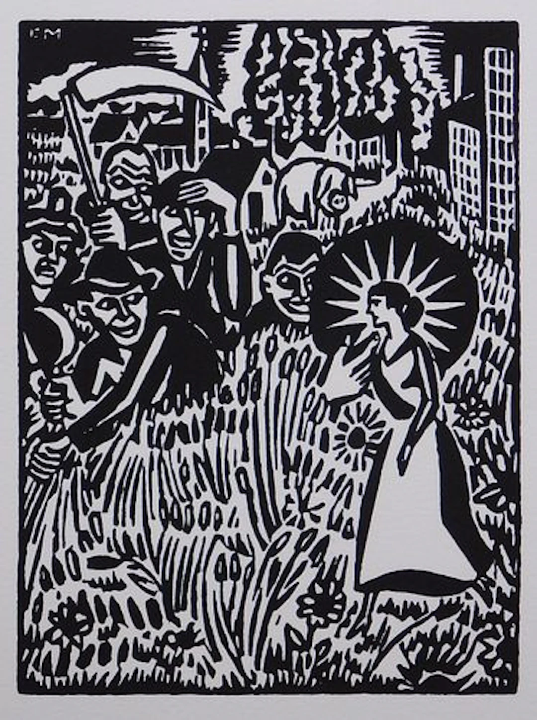 Frans Masereel: Turn of the Century City Scene