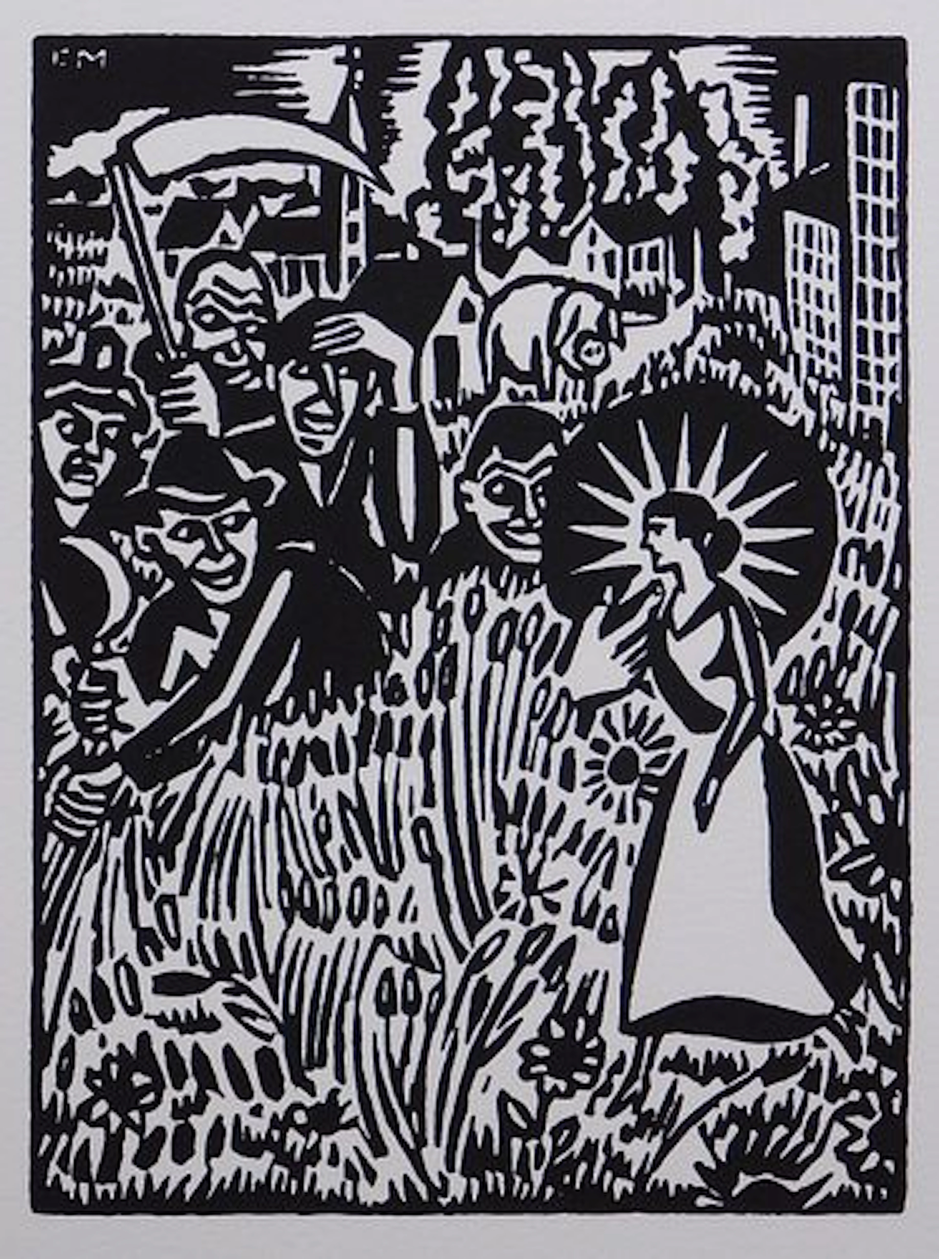 Frans Masereel: Turn of the Century City Scene