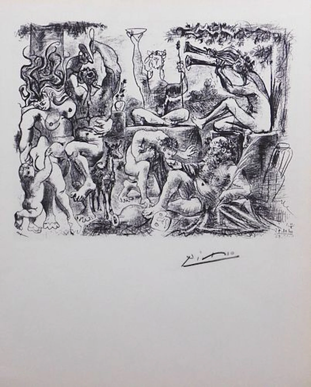 Style of Pablo Picasso: Bacchanal