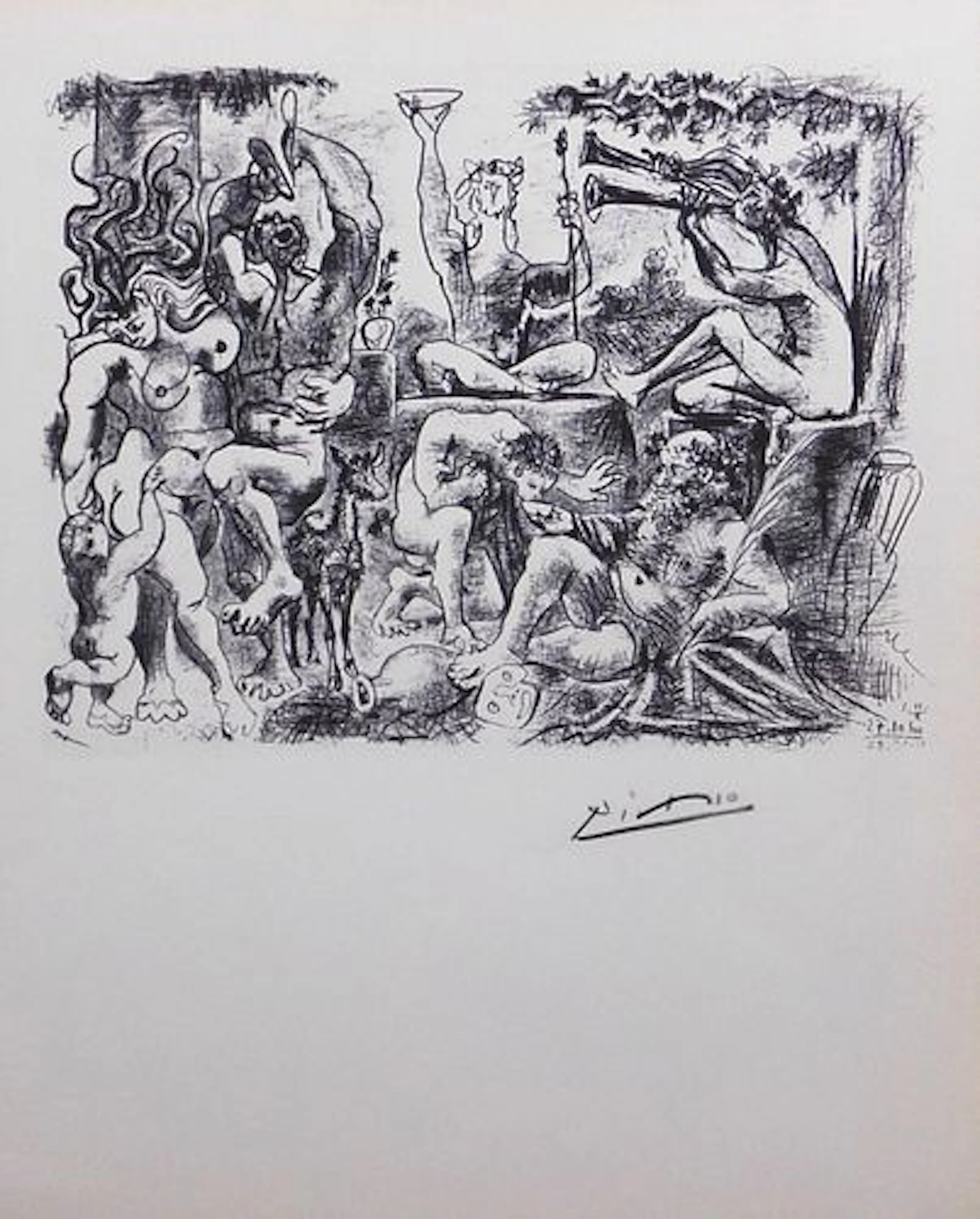 Style of Pablo Picasso: Bacchanal