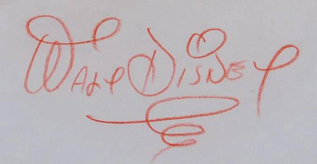 Walt Disney Autograph
