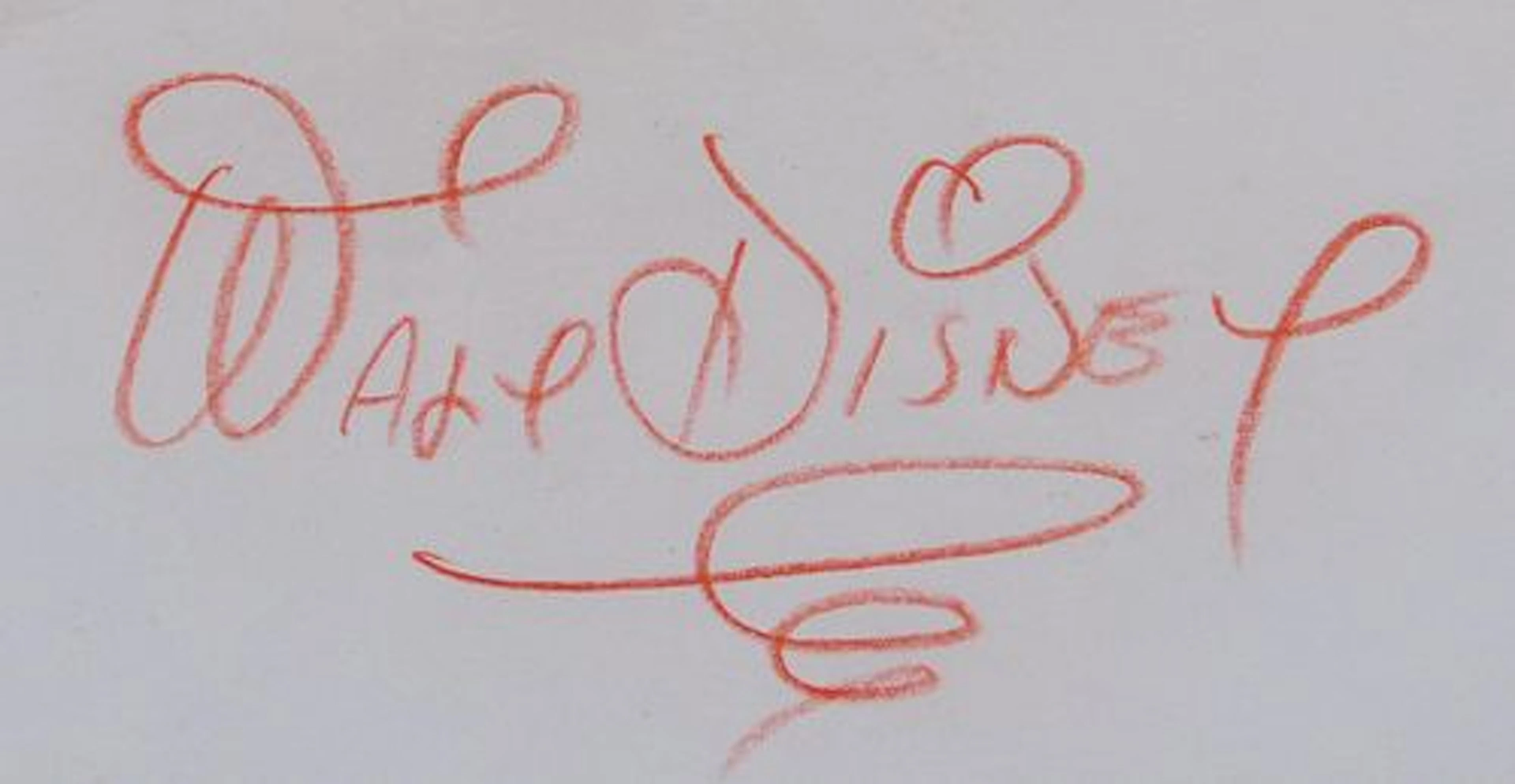 Walt Disney Autograph