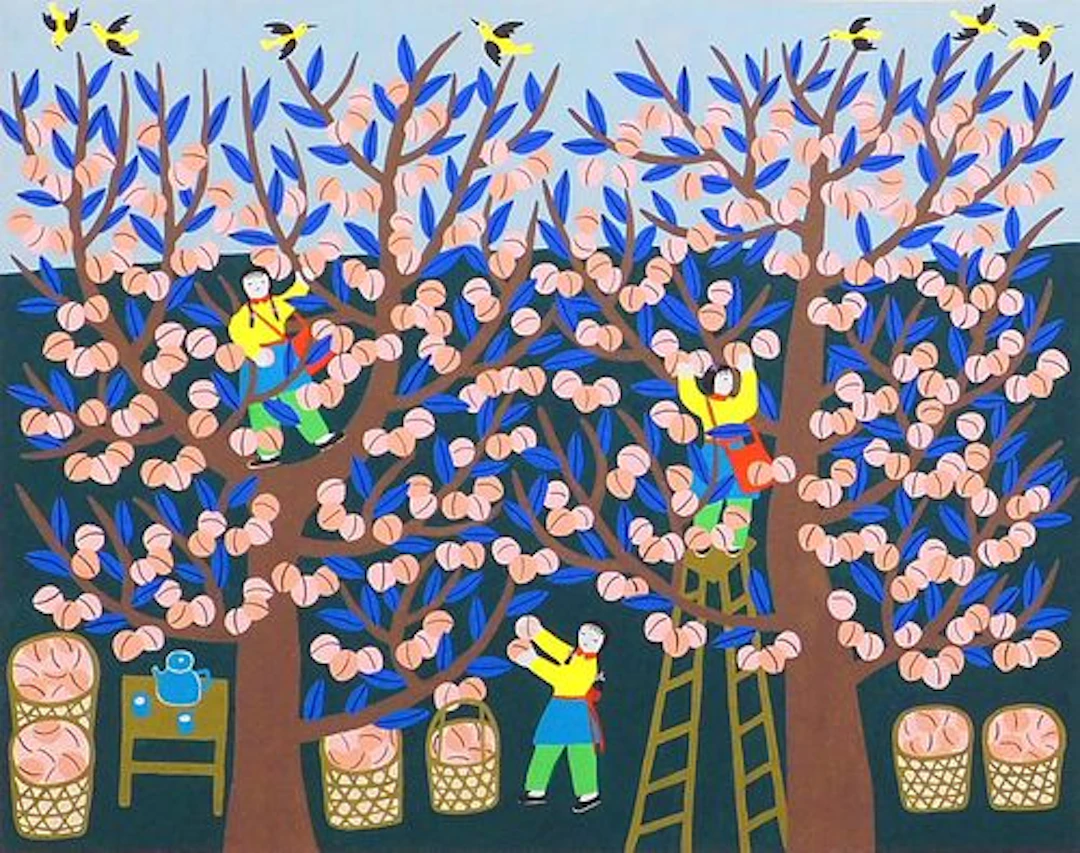Cao Yinling: Picking Peaches