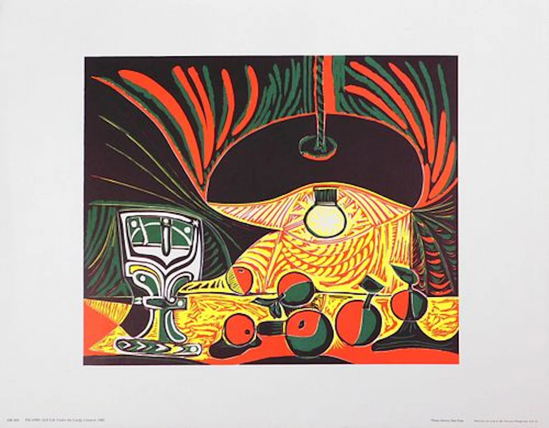 After Pablo Picasso: Still Life Under Lamp
