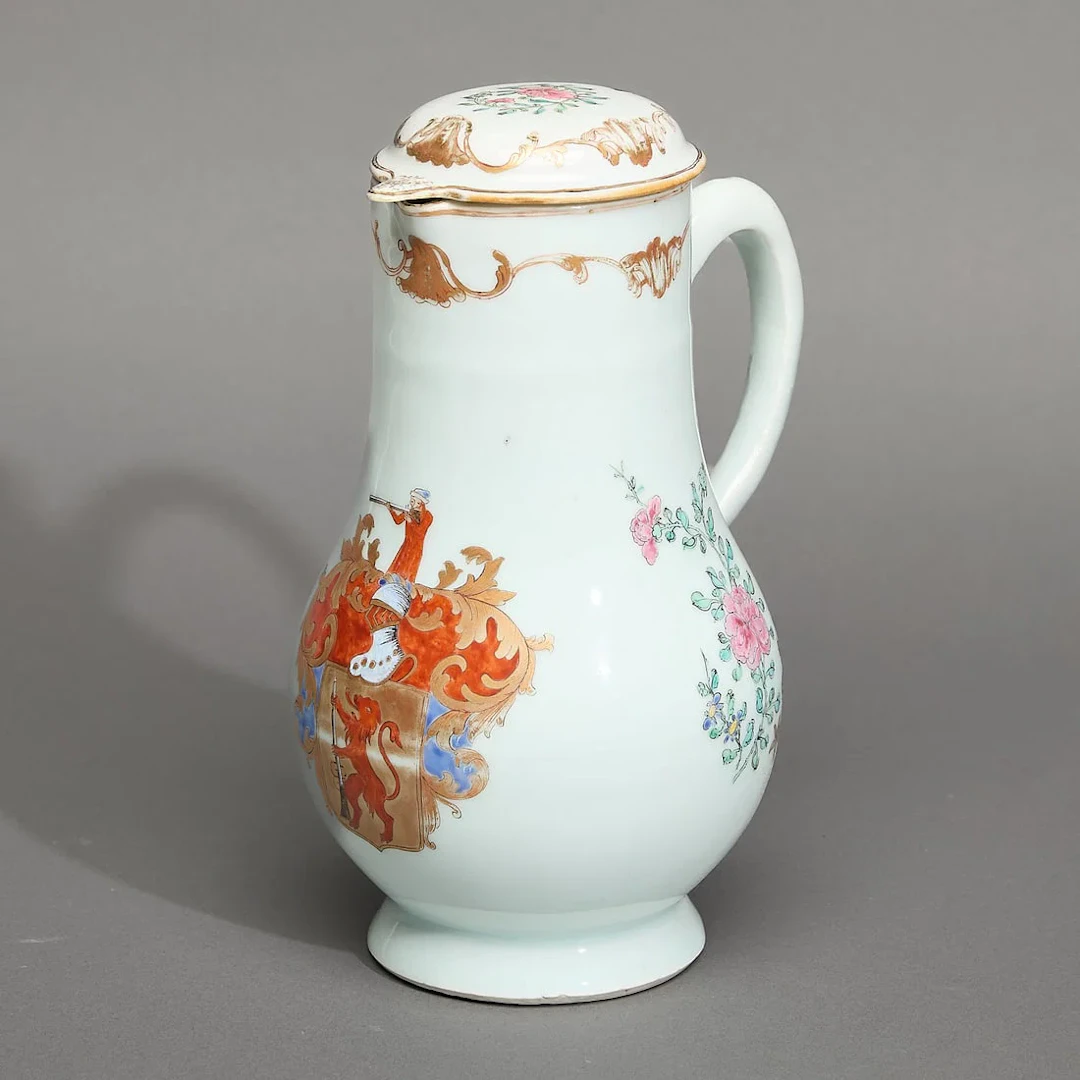 Chinese Export Swedish Market Armorial Jug