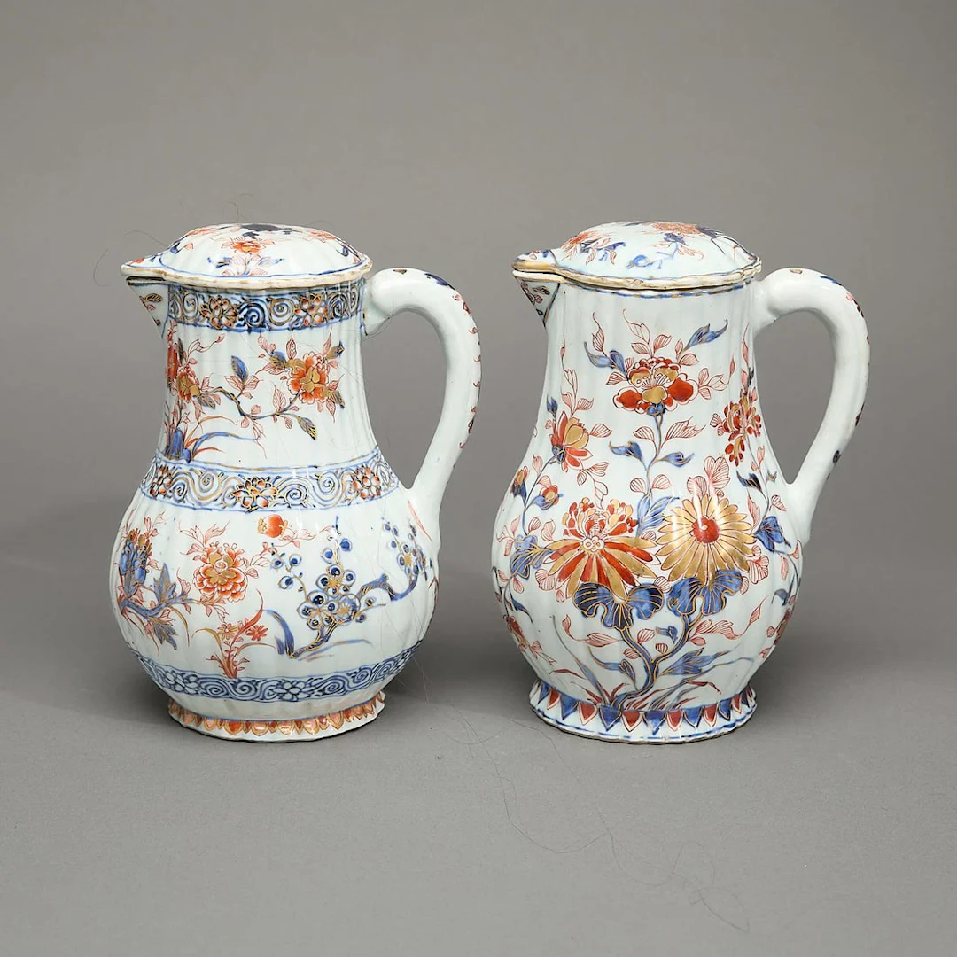2 Chinese Export Imari Jugs