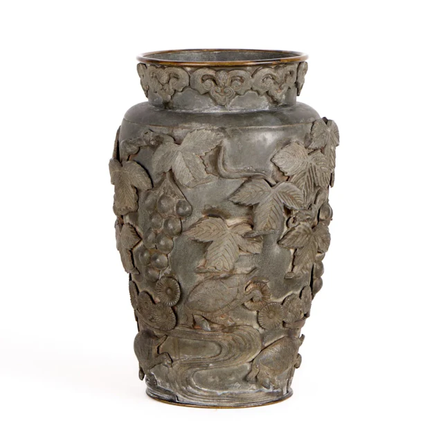 Japanese Meiji Era Murakami Workshop Bronze Vase