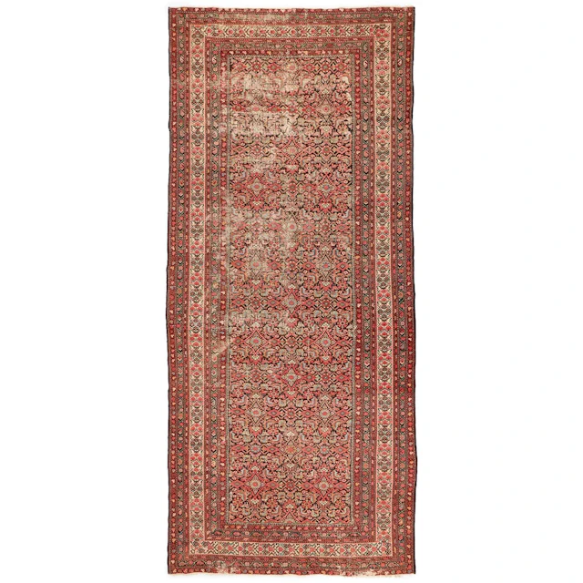 Lrg Early 20th c. Persian Malayer Rug 13'4"x5'10"