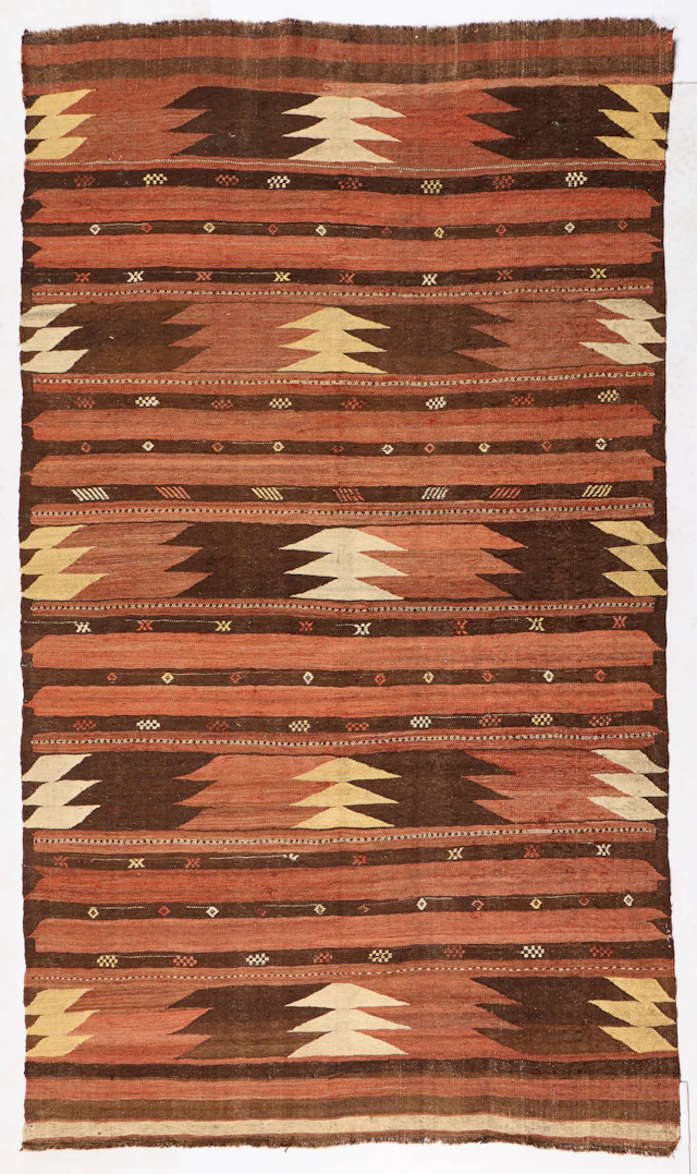 Mid-20th c. Afghan Maimana Kilim Rug 9' x 5'3"