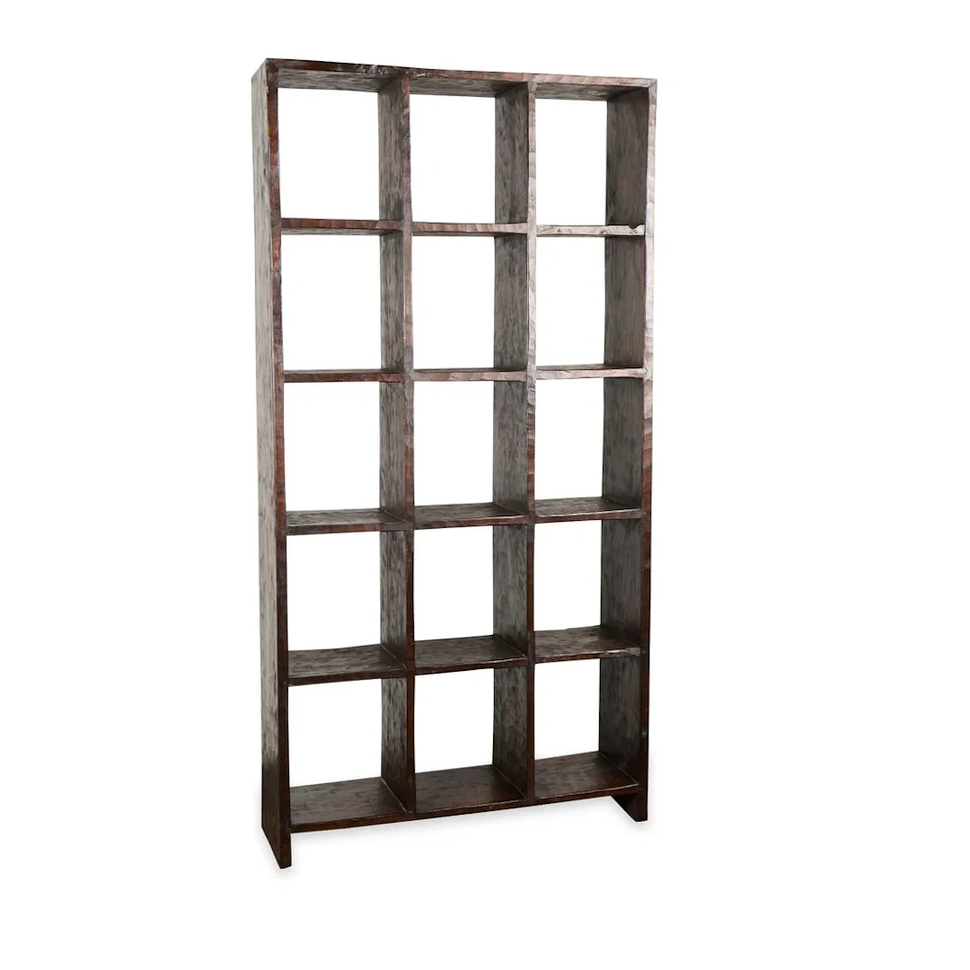 Southeast Asian Carved Ironwood Display Shelf