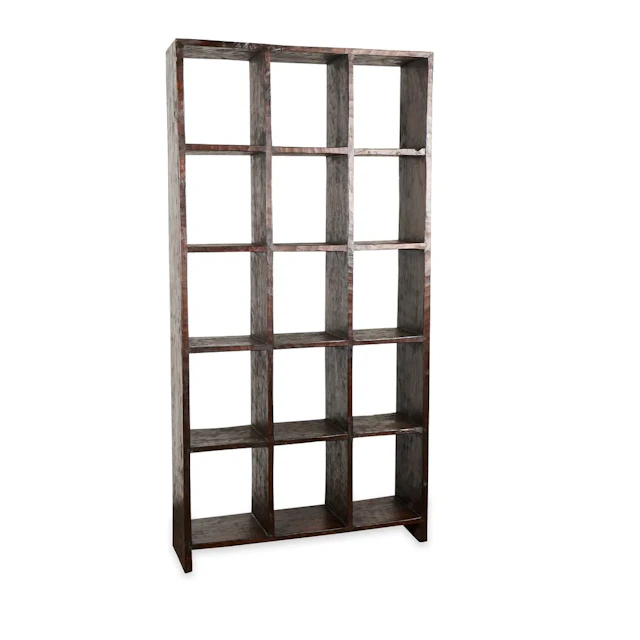 Southeast Asian Carved Ironwood Display Shelf