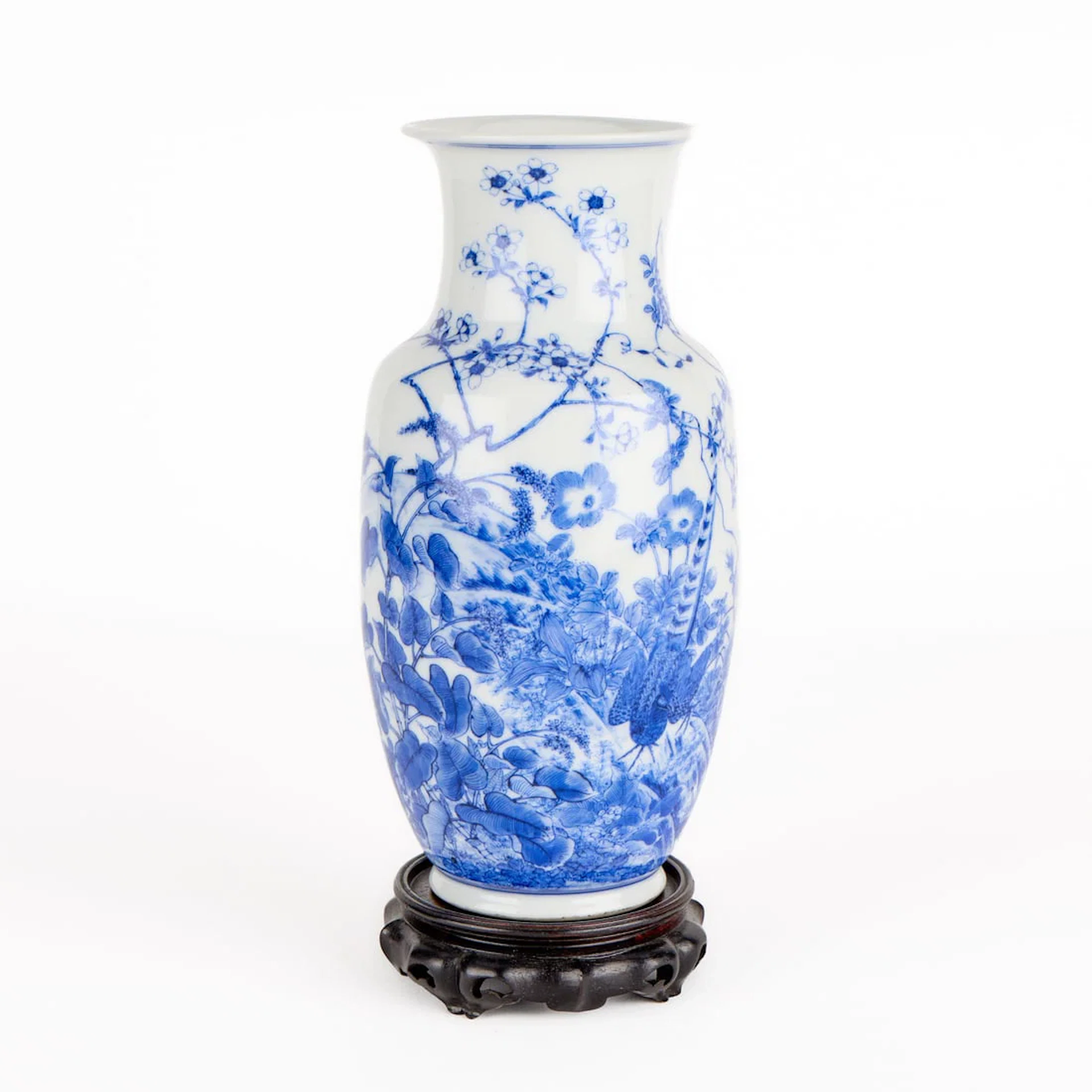 Kato Gosuke Japanese B&W Mino Porcelain Vase