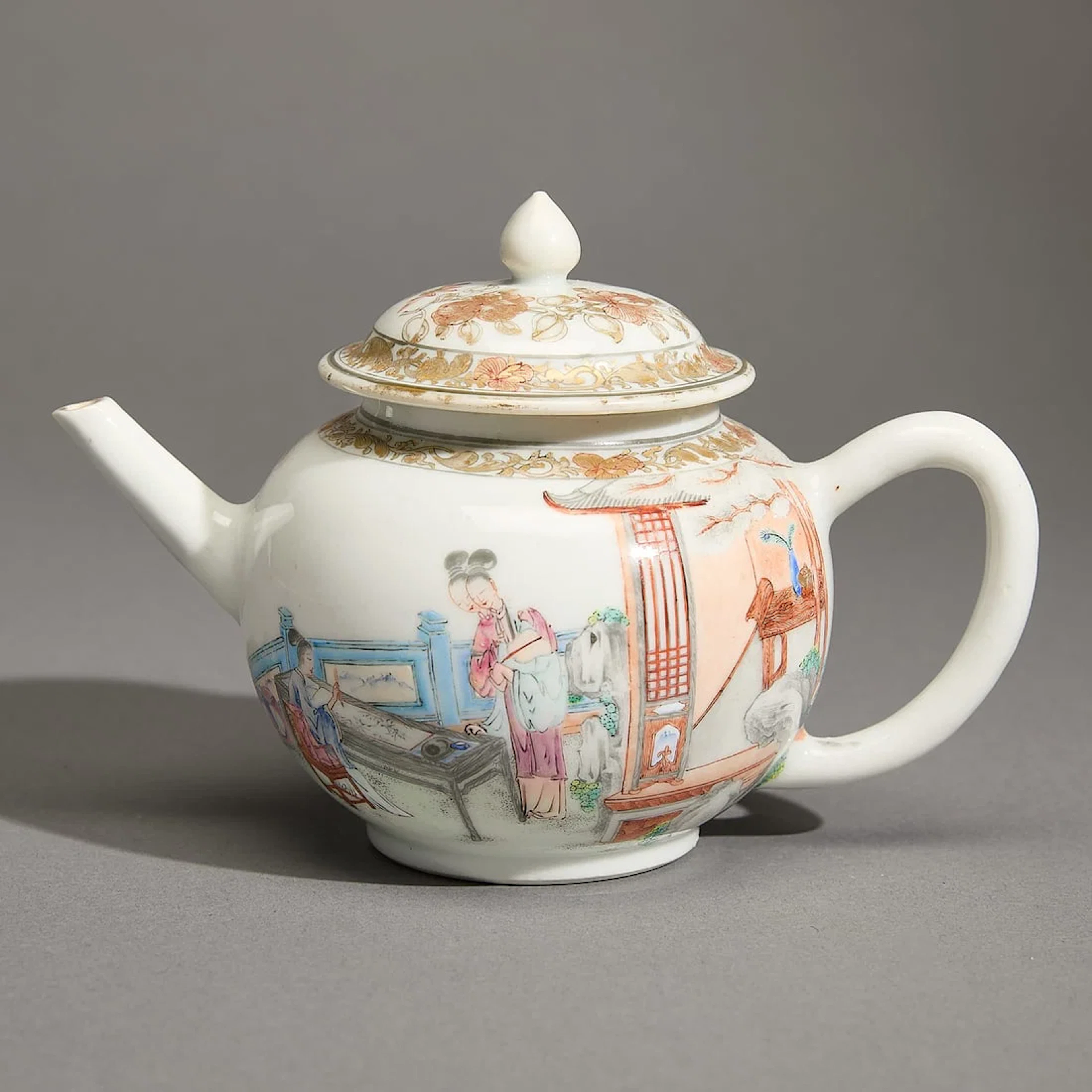 Chinese Export Famille Rose Teapot