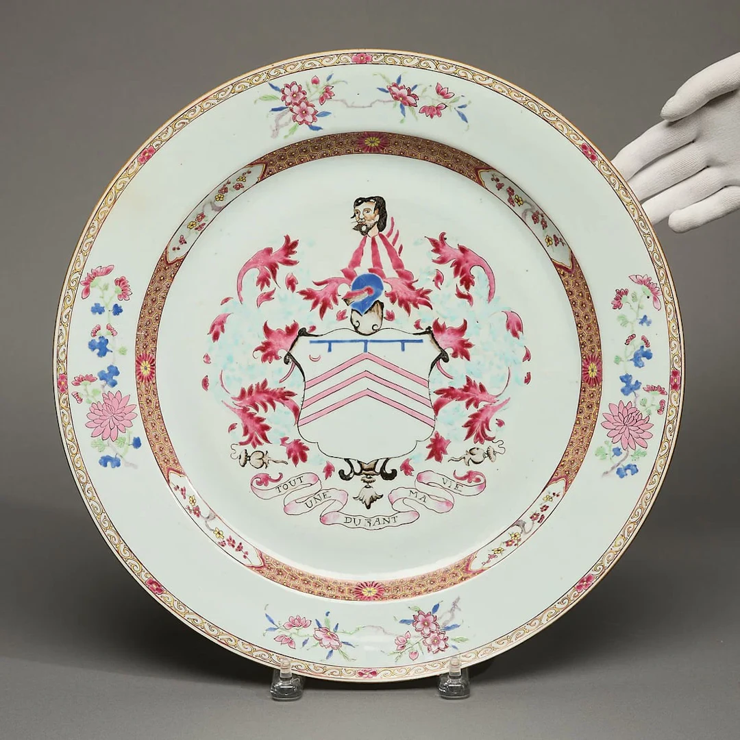 Early Famille Rose Armorial Charger - Barrington