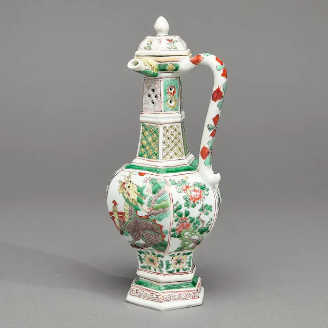 Chinese Export Famille Verte Puzzle Jug