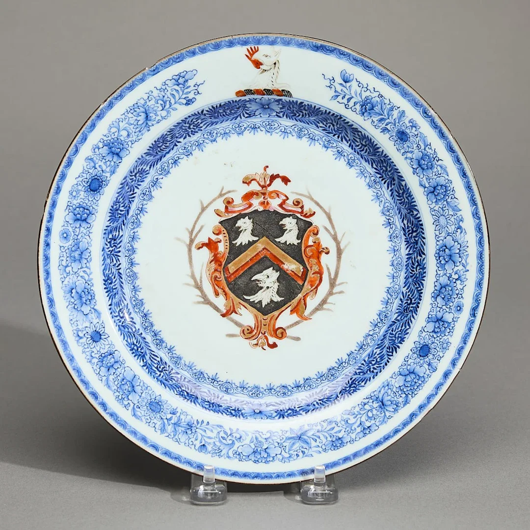 Chinese Export Armorial Plate - Skinner