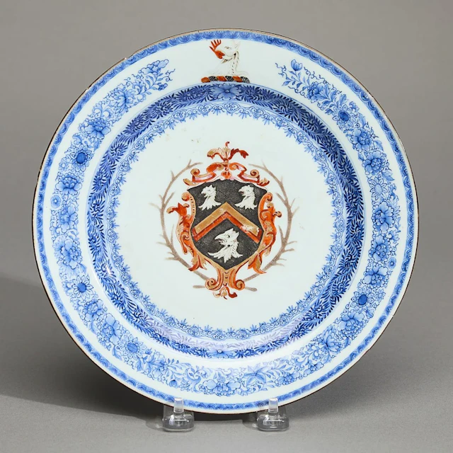 Chinese Export Armorial Plate - Skinner