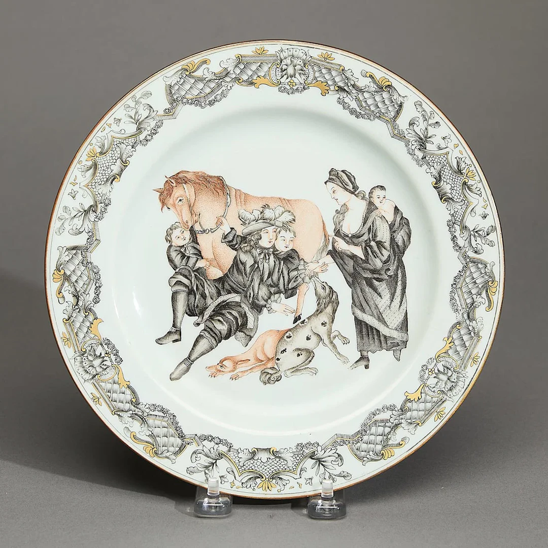 Grisaille Fortune Teller Soup Plate