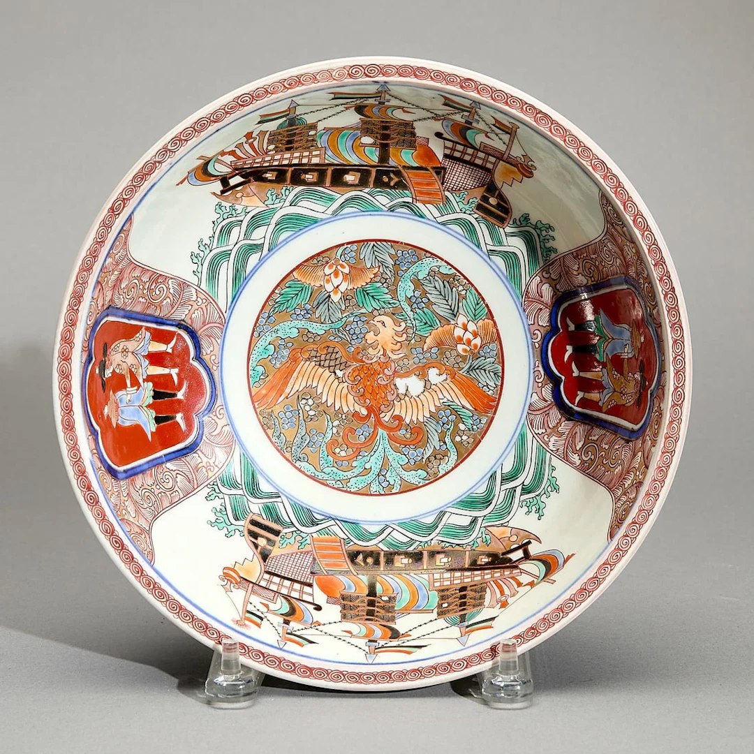 Japanese Export Imari Porcelain Dutch Market Bowl