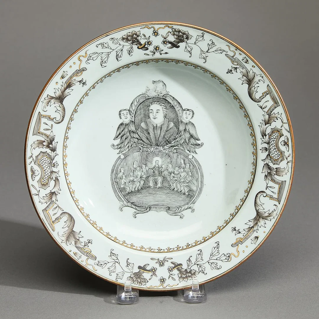 Chinese Export Martin Luther Soup Plate