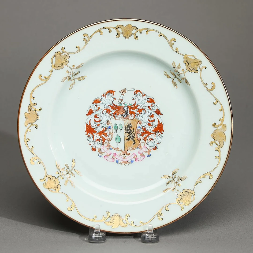 Chinese Export Armorial Plate - Foulis