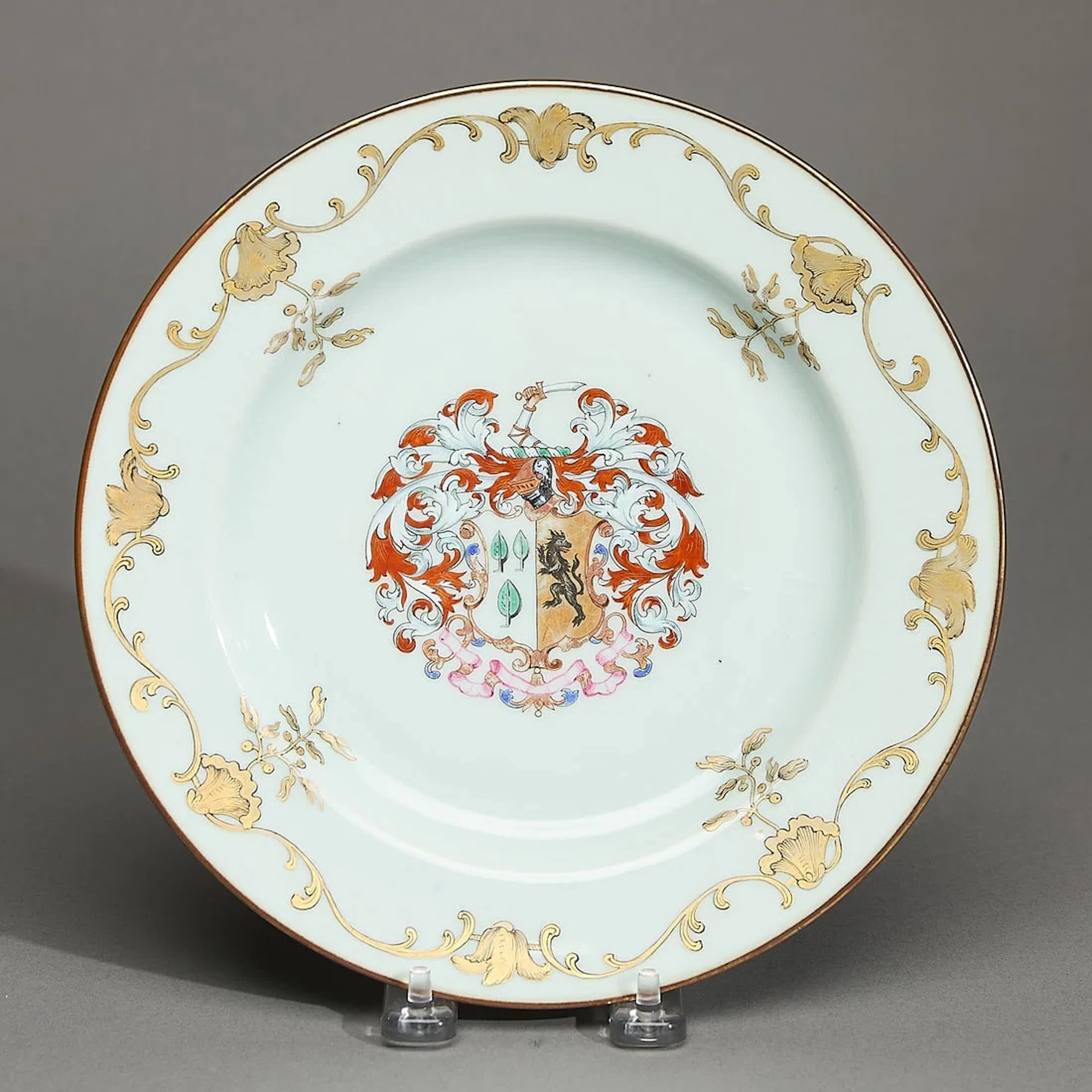 Chinese Export Armorial Plate - Foulis