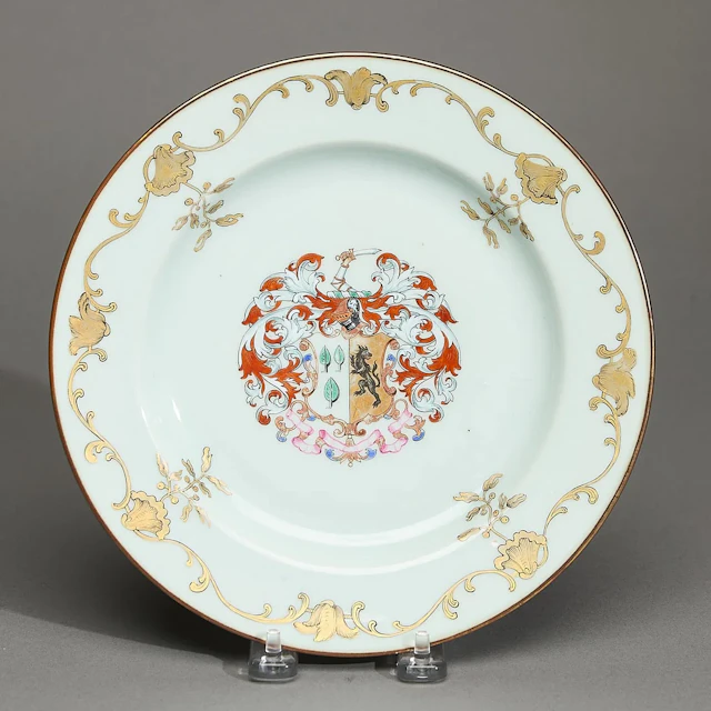 Chinese Export Armorial Plate - Foulis