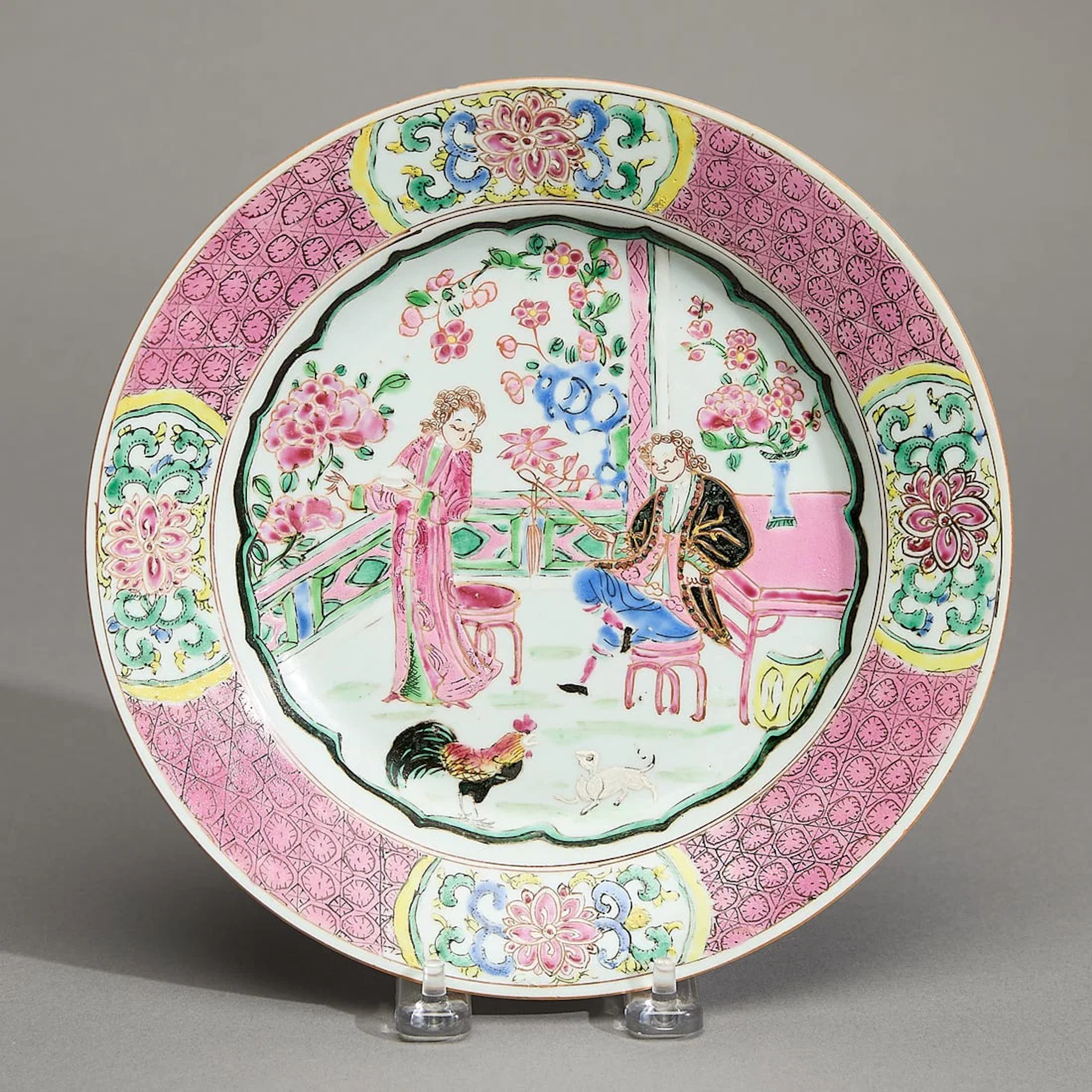 Chinese Export European Subject Plate