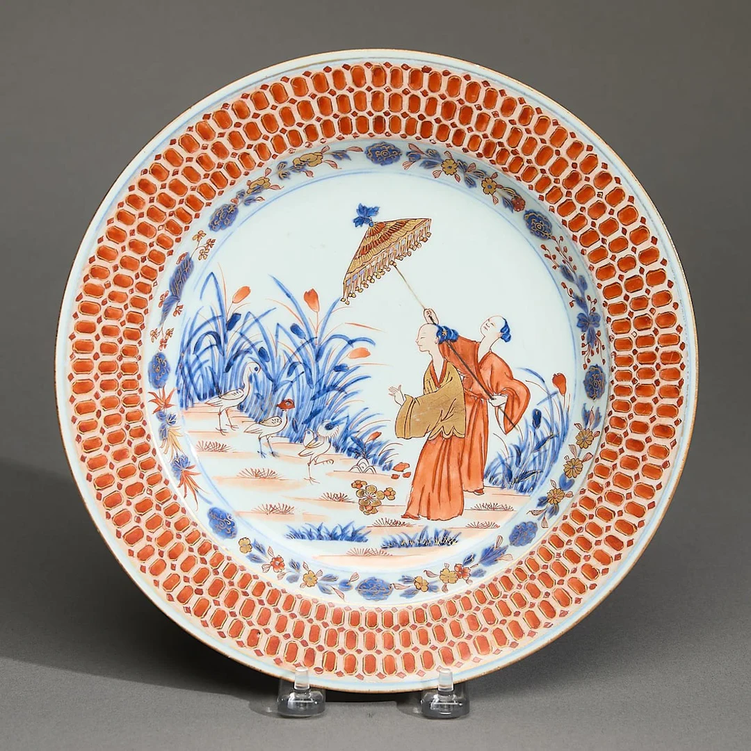 Pronk Imari La Dame au Parasol Soup Plate