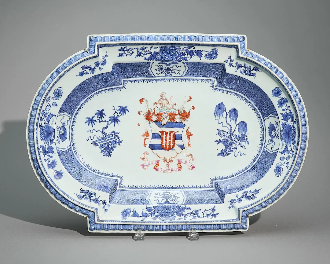Chinese Export Armorial Tureen Stand - Pott/Clarke