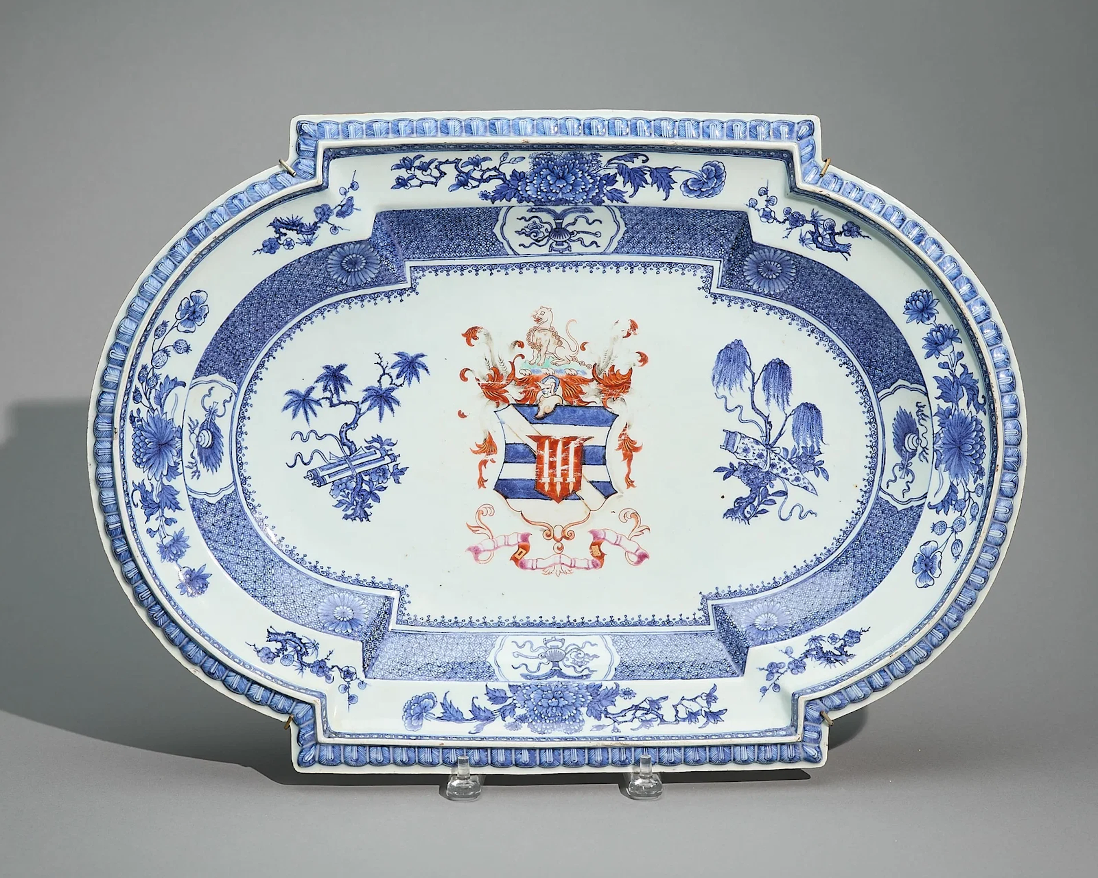 Chinese Export Armorial Tureen Stand - Pott/Clarke
