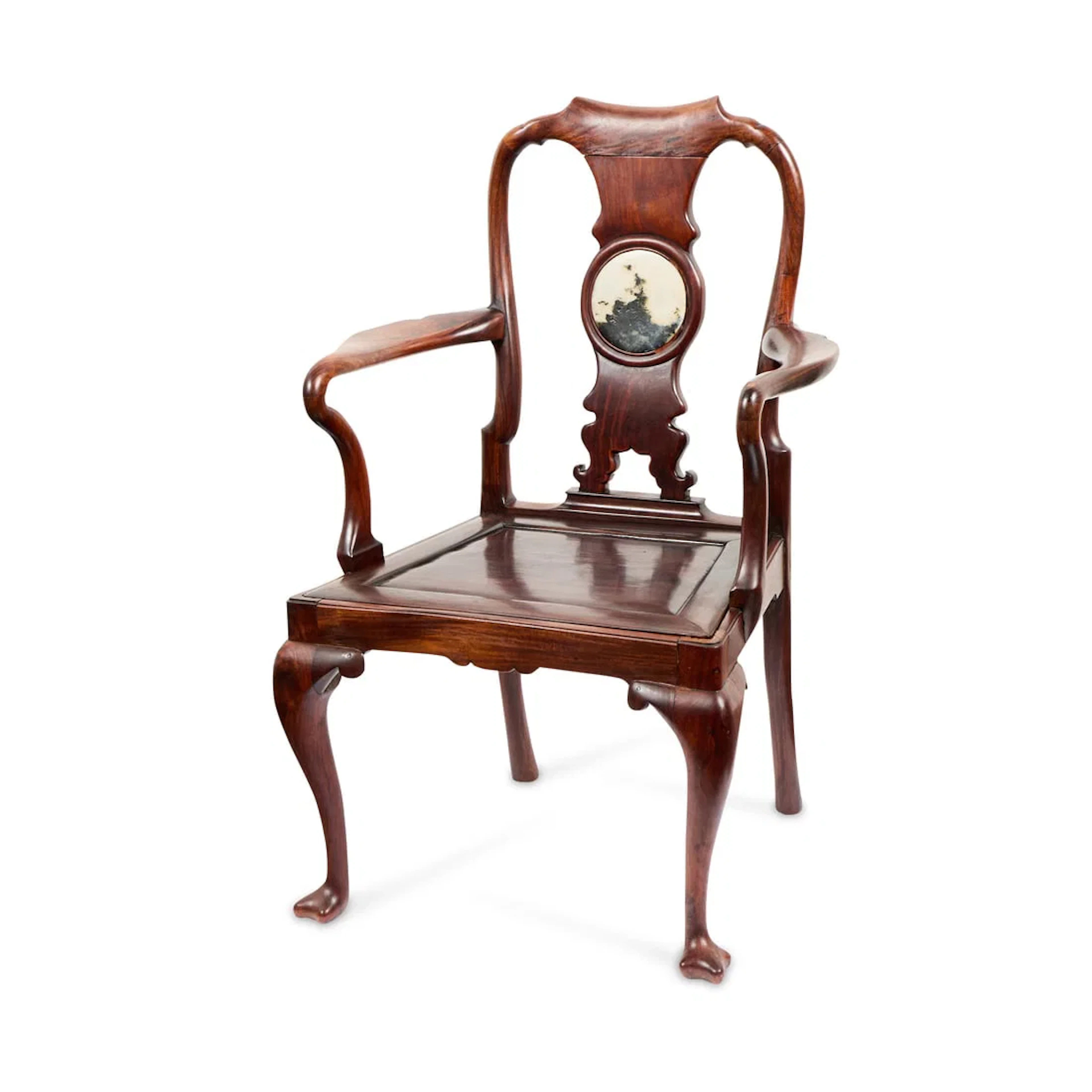 George II Anglo-Chinese Export Chair w/ Dreamstone