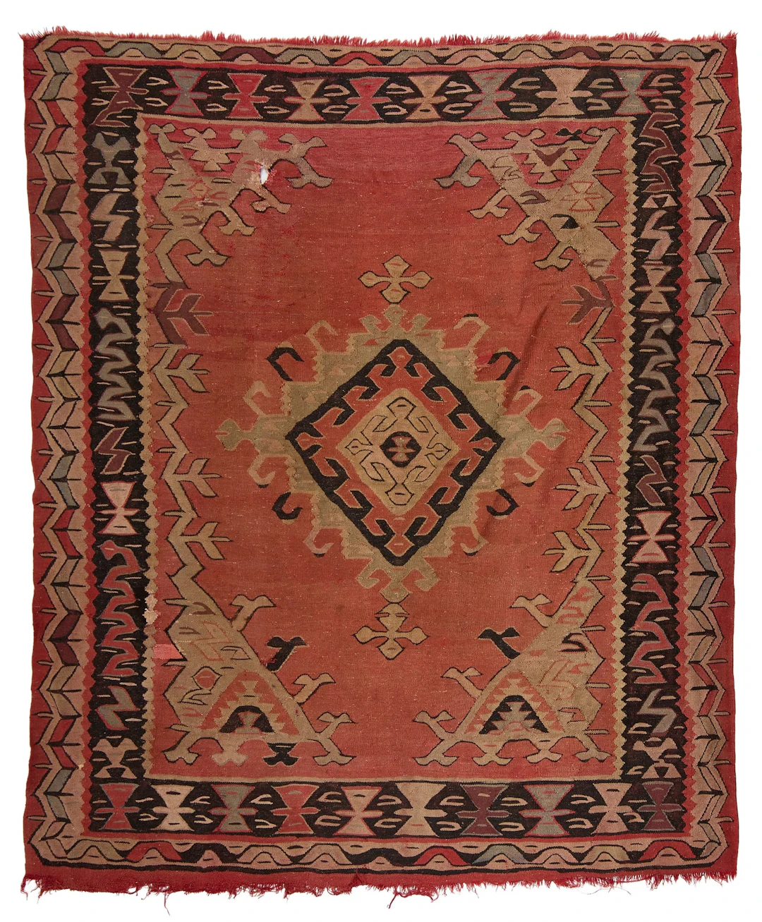 Early 20th c. Turkish Kilim Rug 8'7"x7'3"