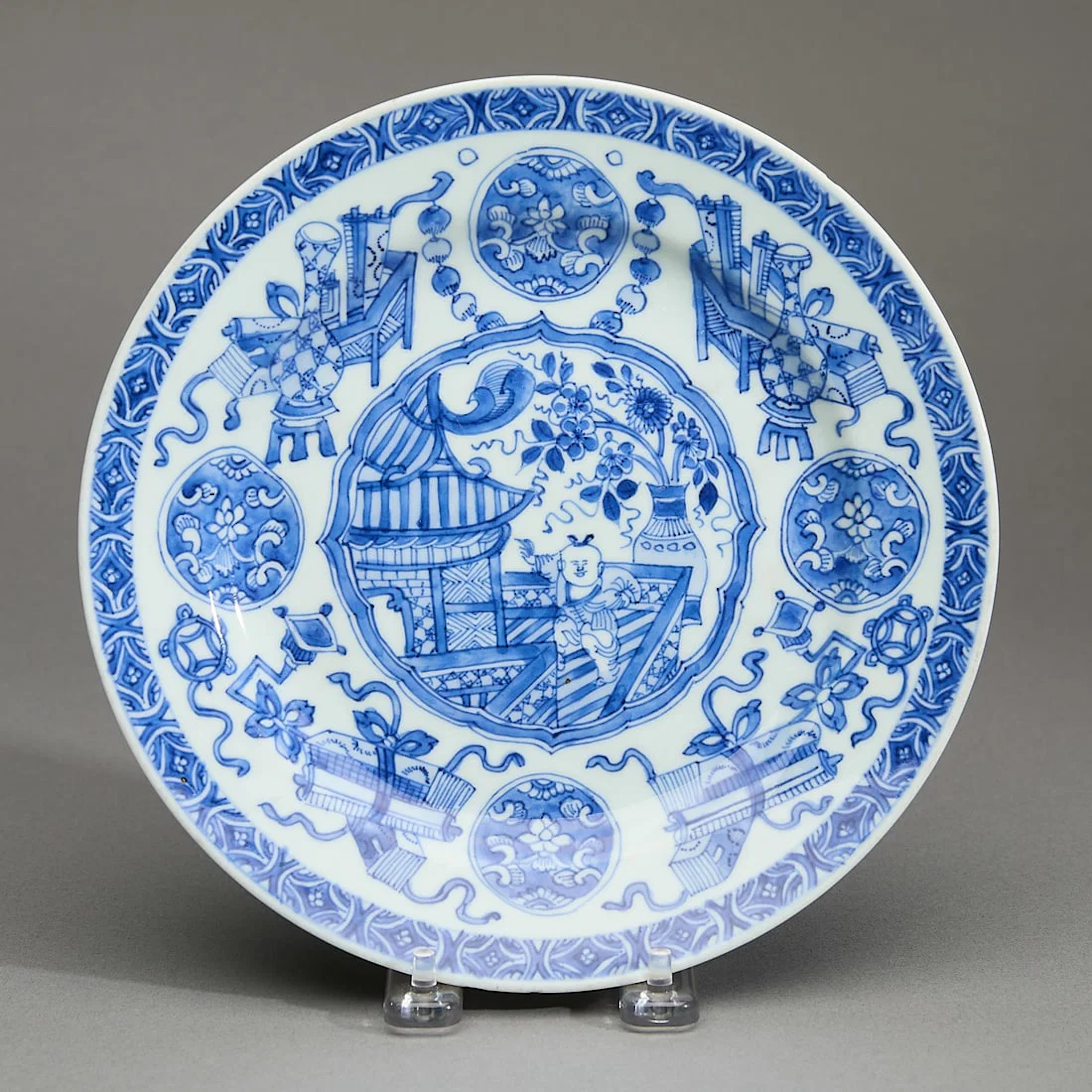 Chinese Export Blue & White Plate