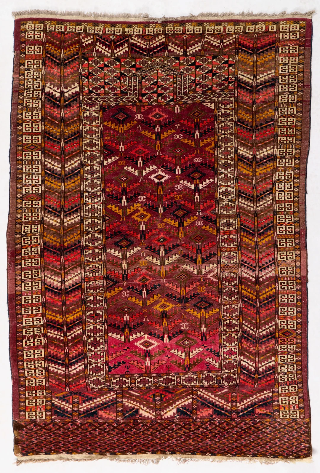 Tribal Yomut Ensi Flatweave Rug 6'6"x4'6"