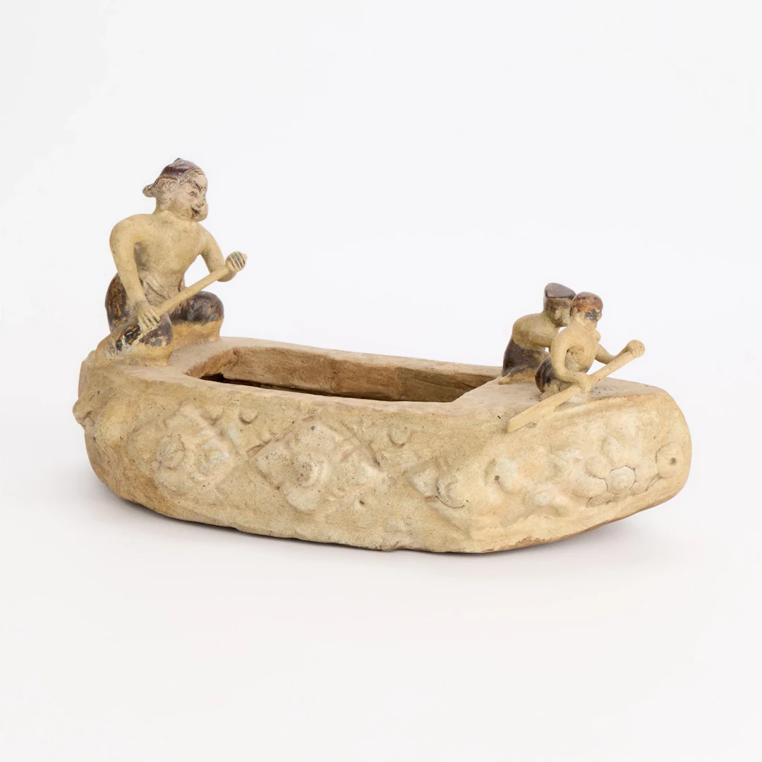 13th-15th c. Indonesian Ceramic Boat Model Vessel