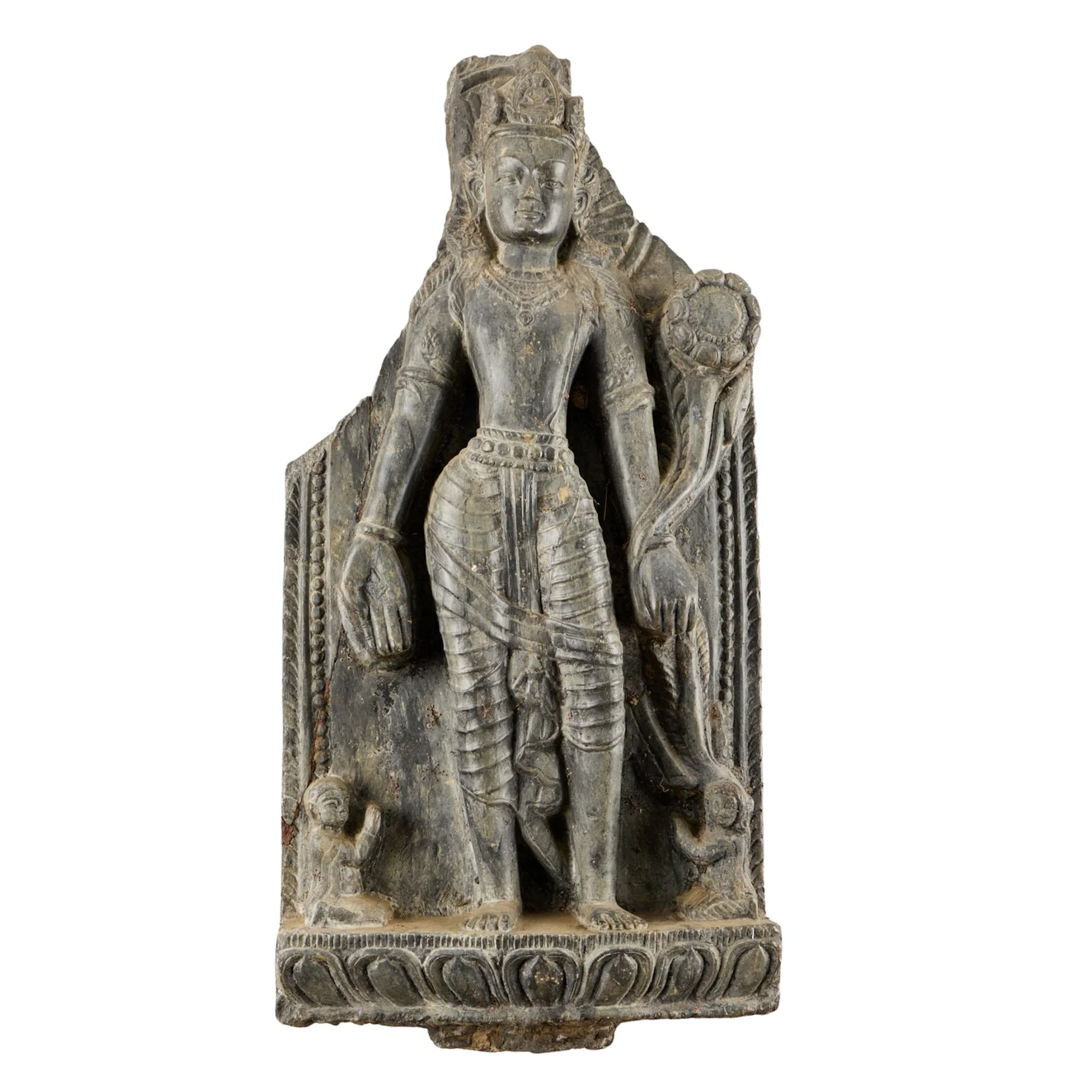 10th c. Nepali Carved Stone Avalokitesvara Stele