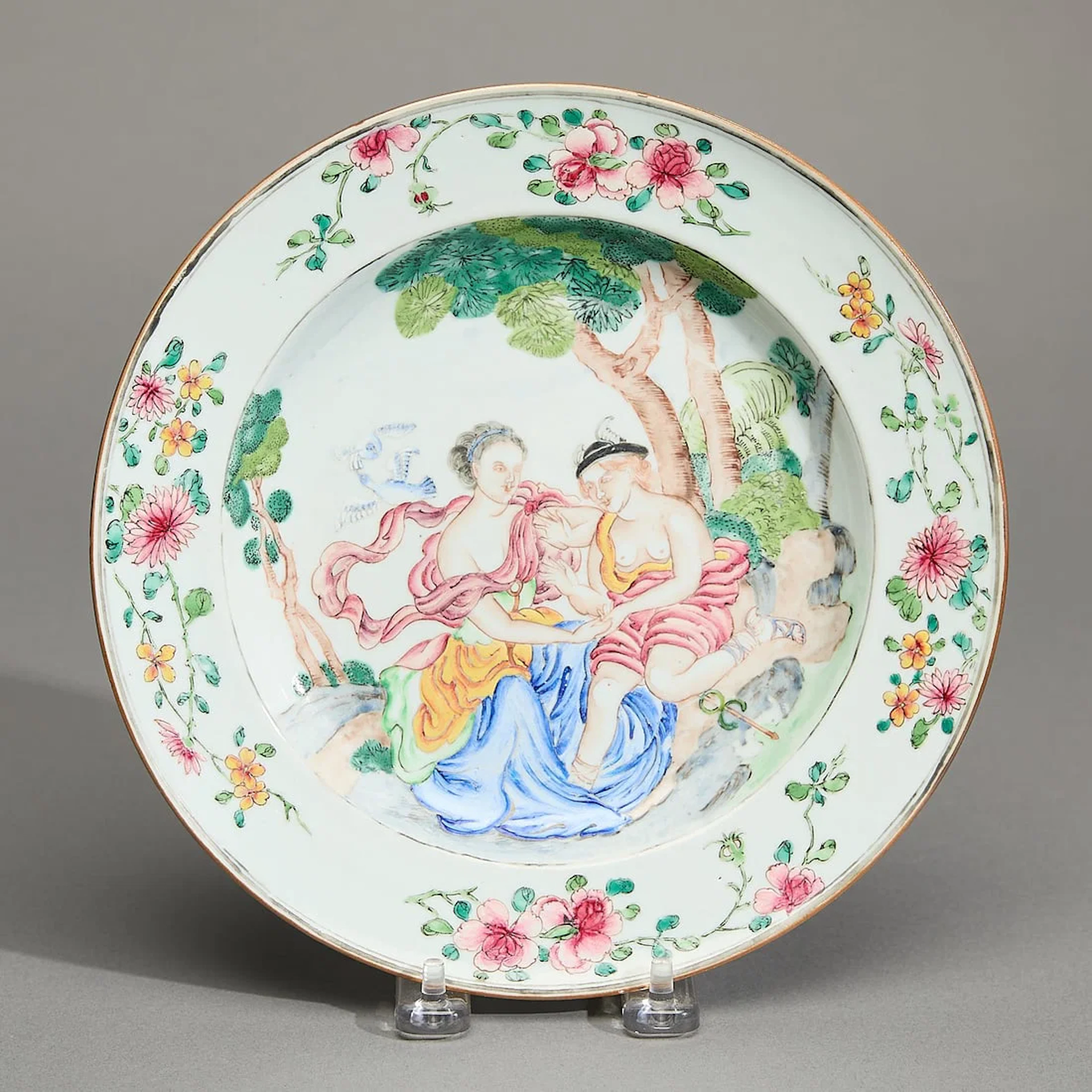 Famille Rose Mythological Plate