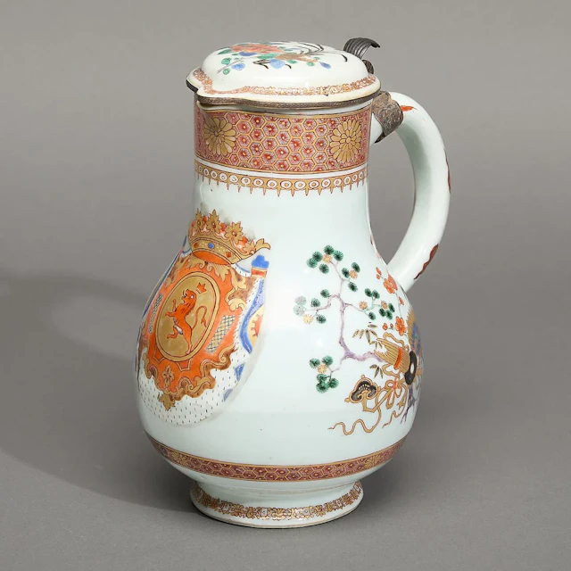 Chinese Export French Market Armorial Jug