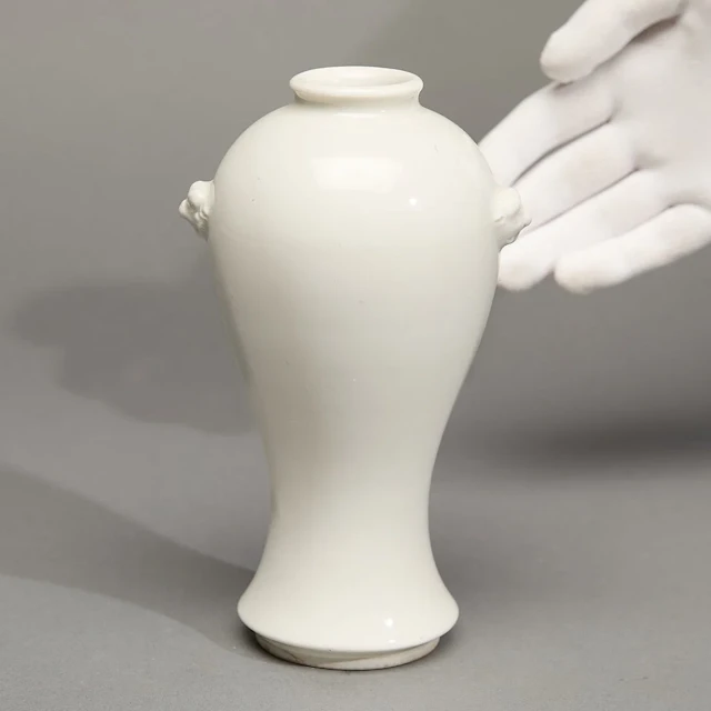 Chinese Blanc de Chine Porcelain Meiping Vase