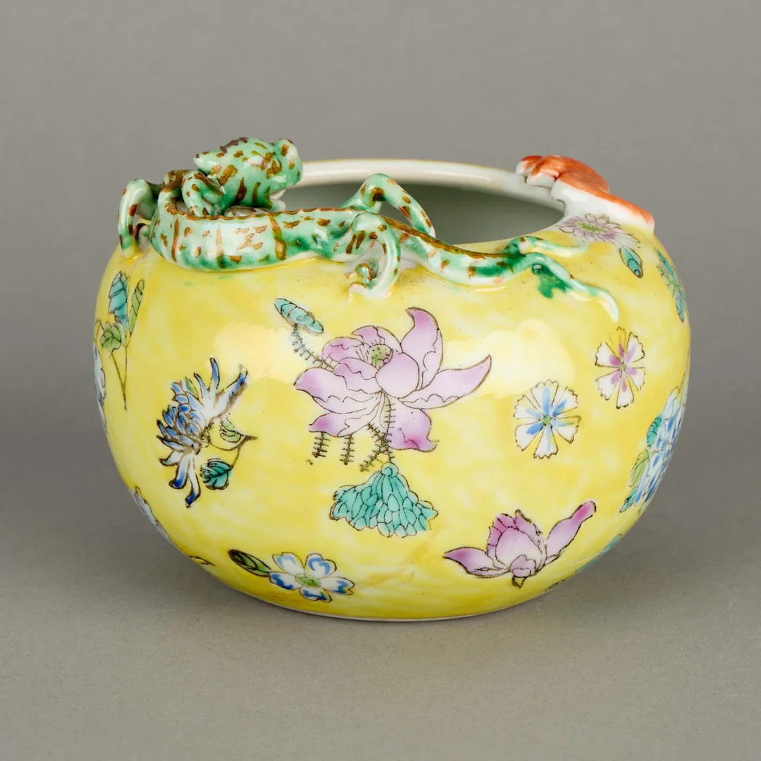 Chinese PRC Famille Rose Porcelain Brush Washer