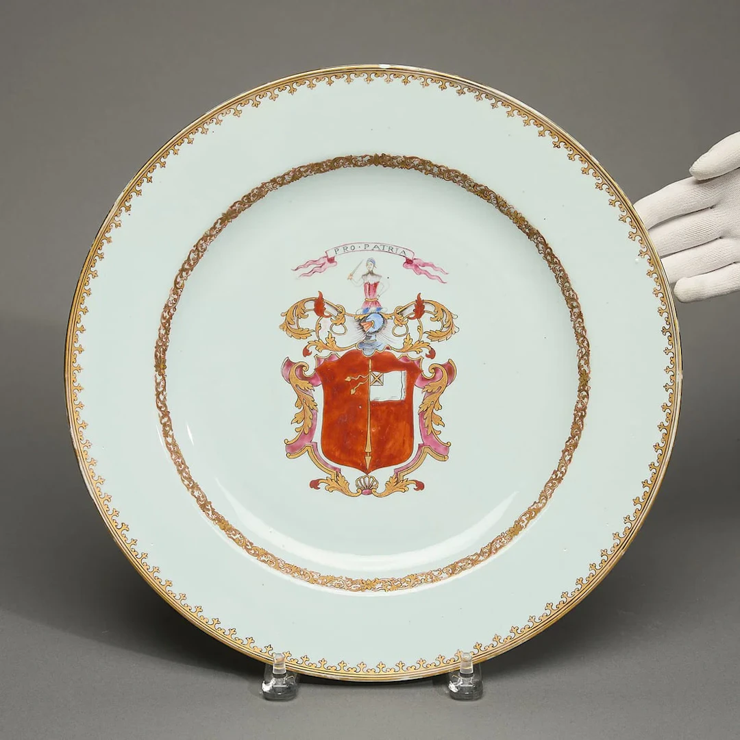 Chinese Export Armorial Charger - Bannerman
