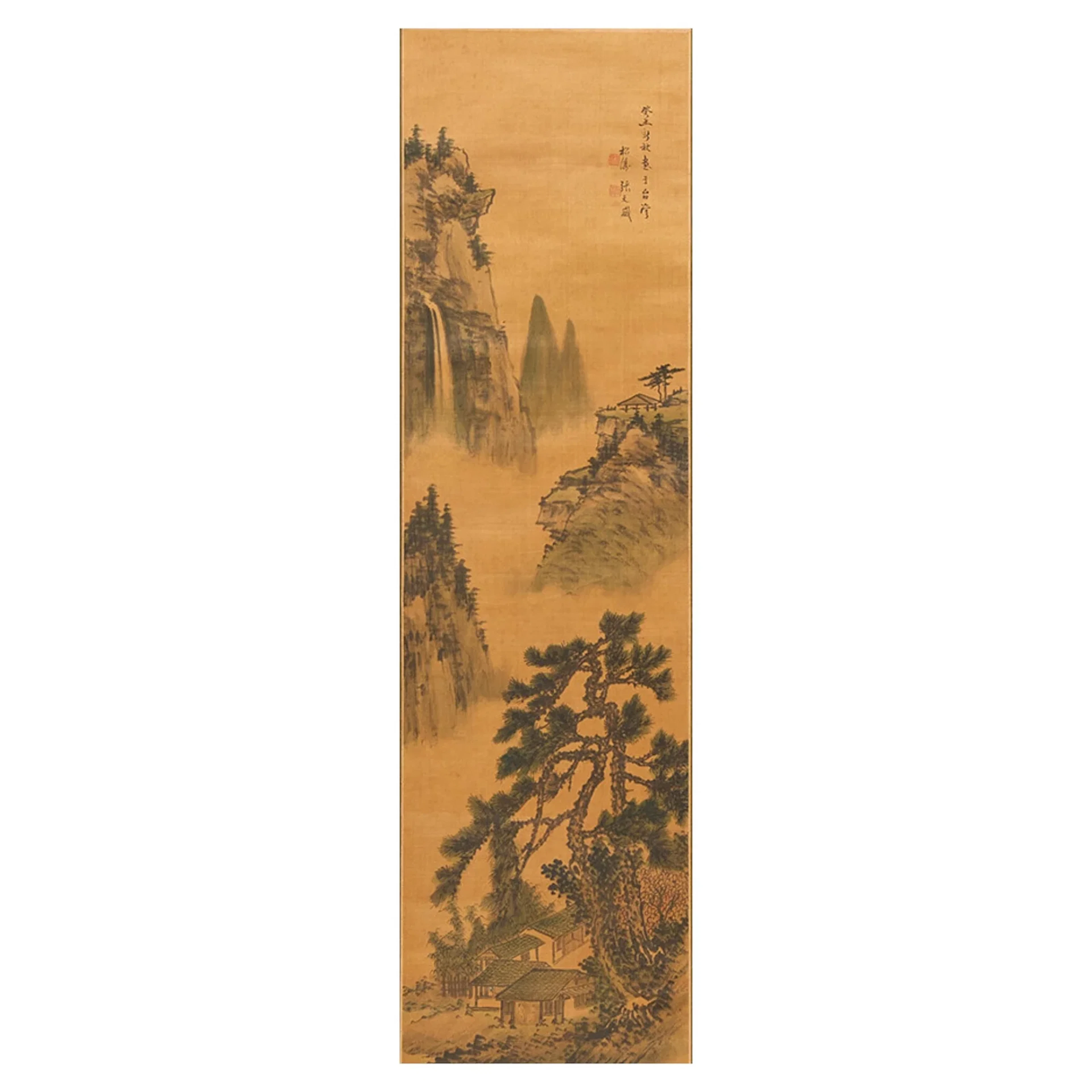 Zhang Tianwei Landscape Scroll Painting