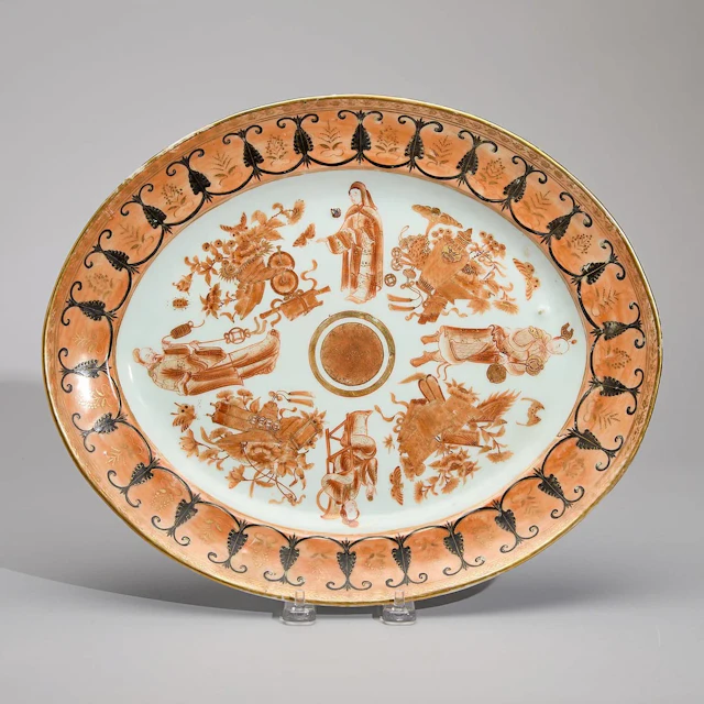 Chinese Export American Market Platter