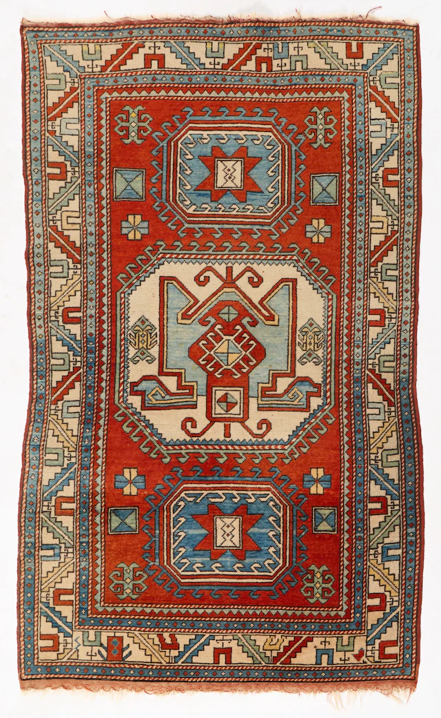 Caucasian Shirvan Chajli Medallion Rug 7'4"x4'6"