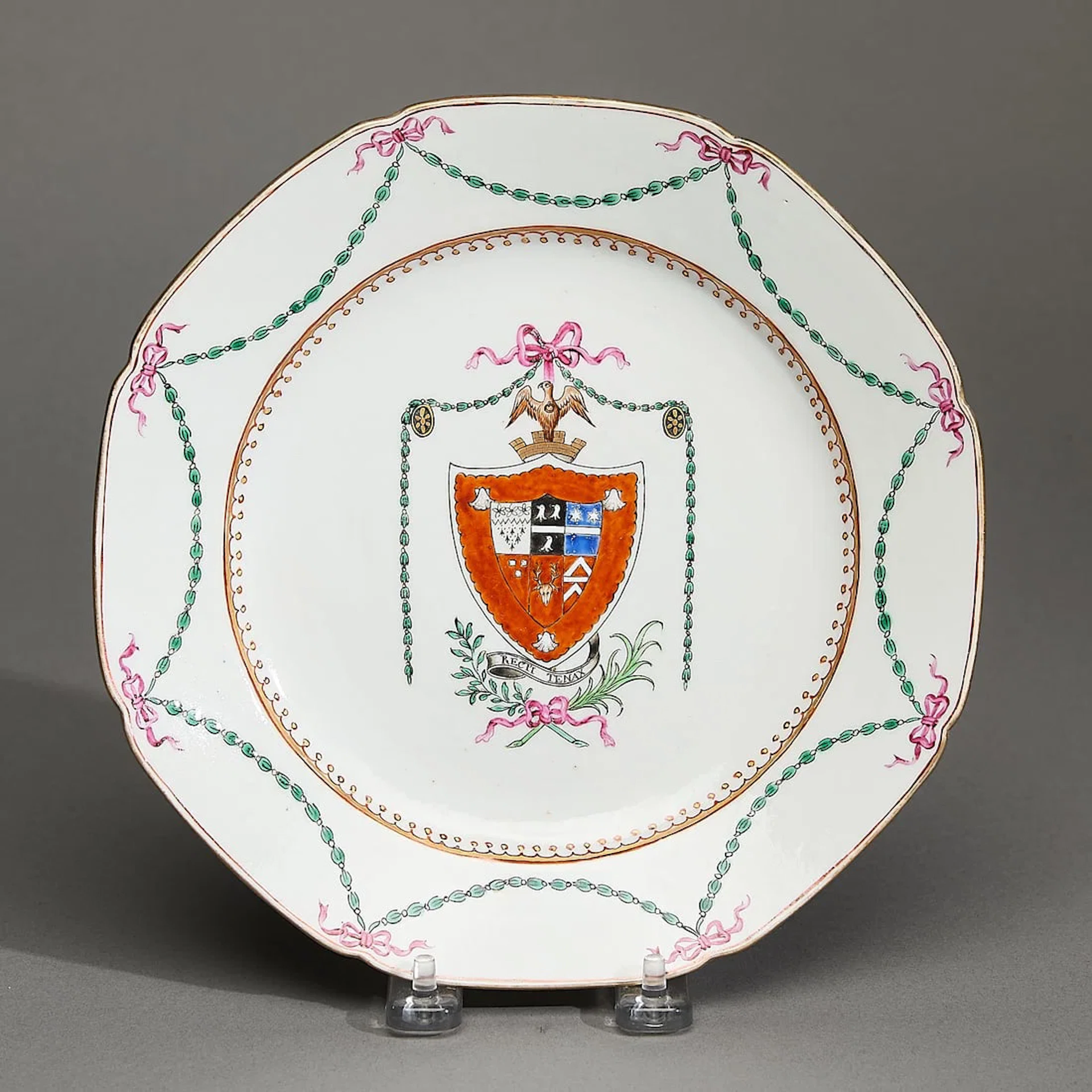 Armorial Octagonal Plate Earle with Gay