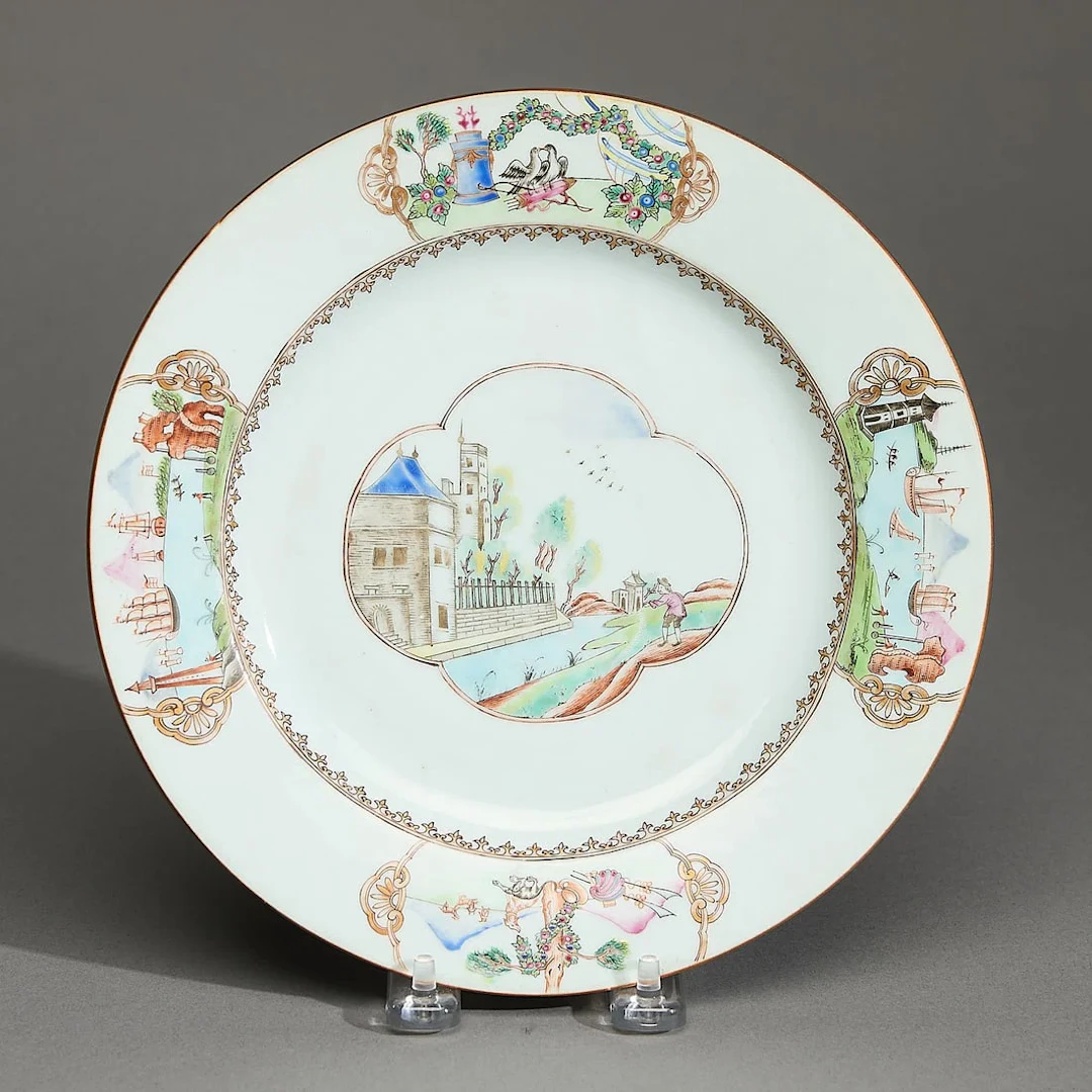 Export European Subject Fort St. George Plate