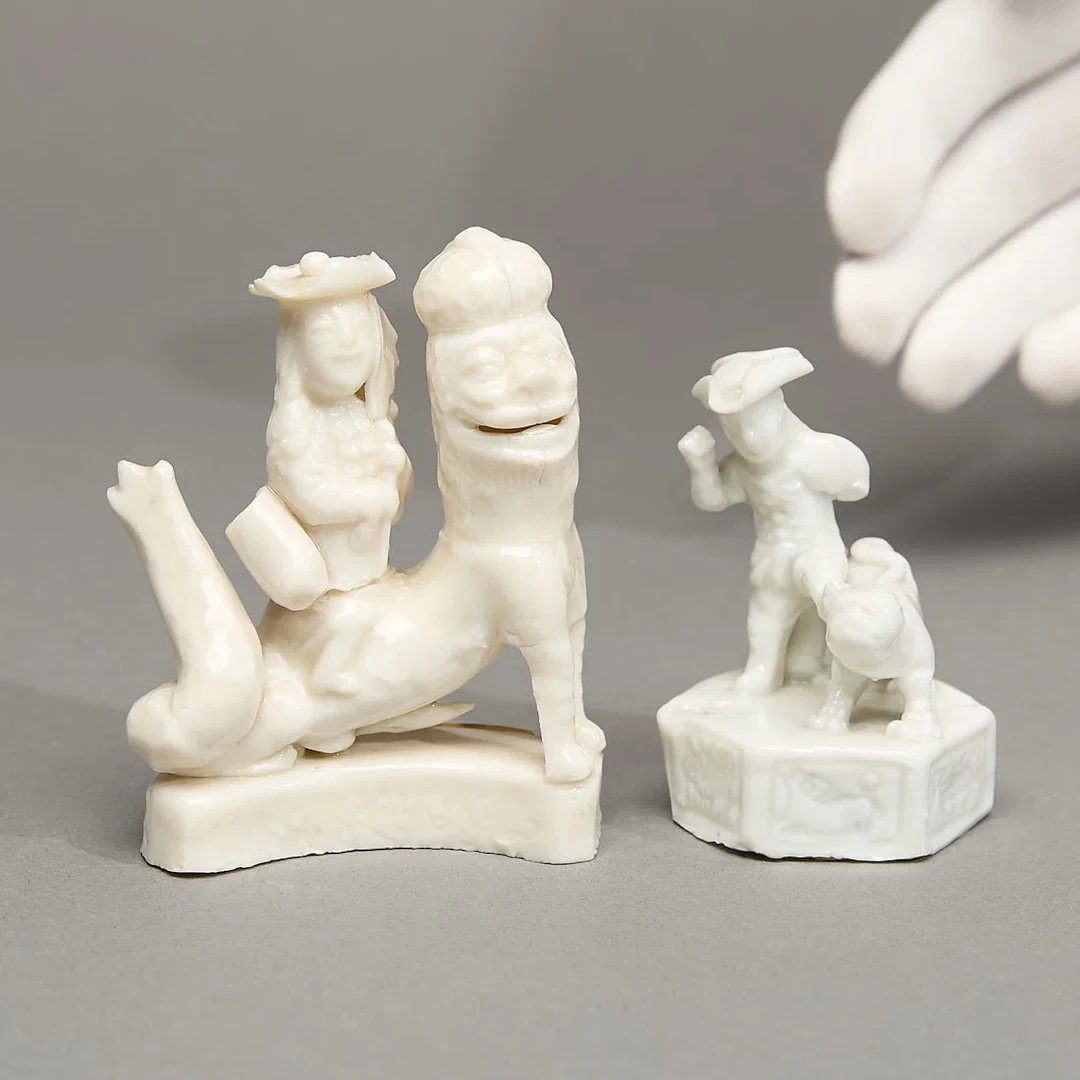 2 Dehua Blanc de Chine Whistles